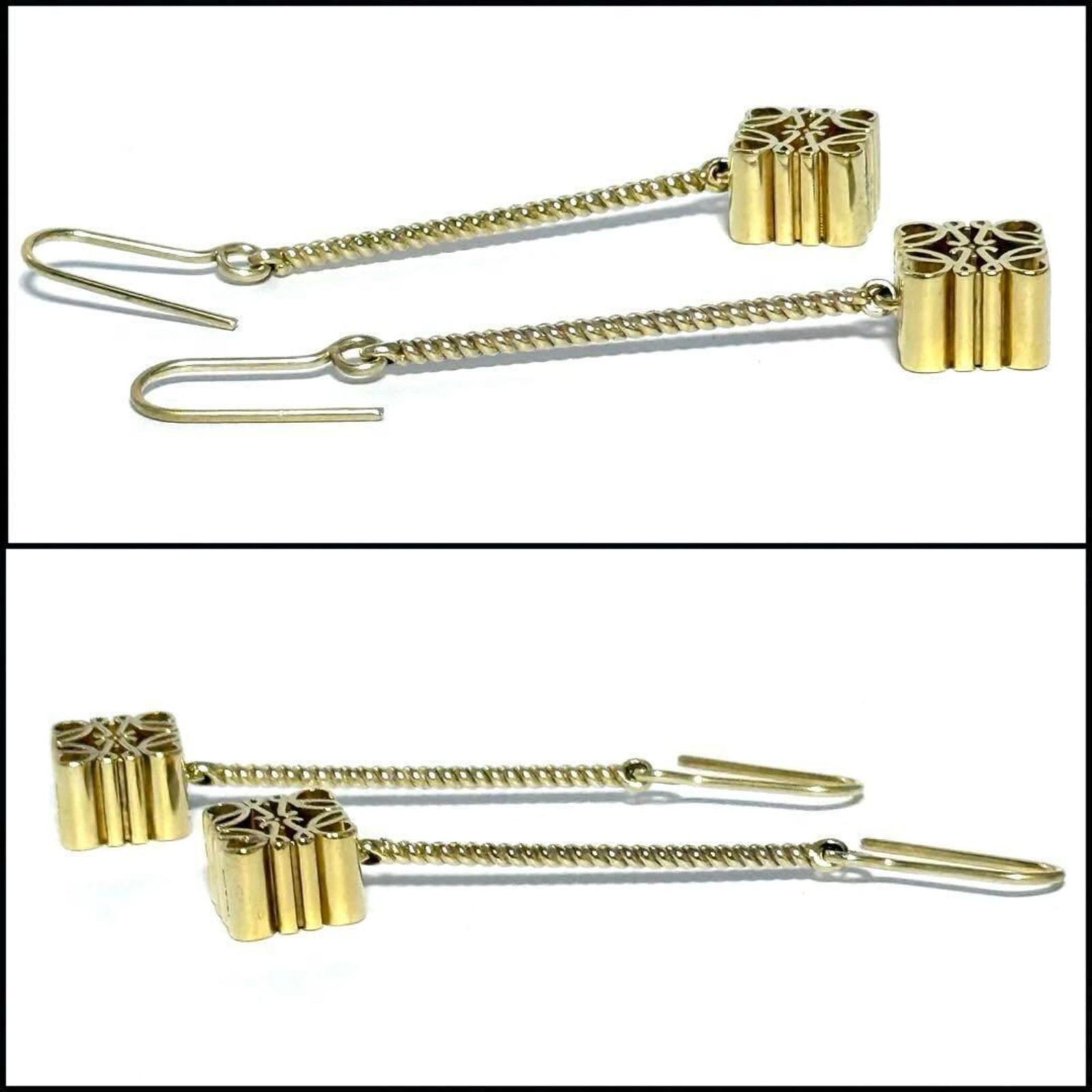 925 Loewe Drop Earrings Silver - 3