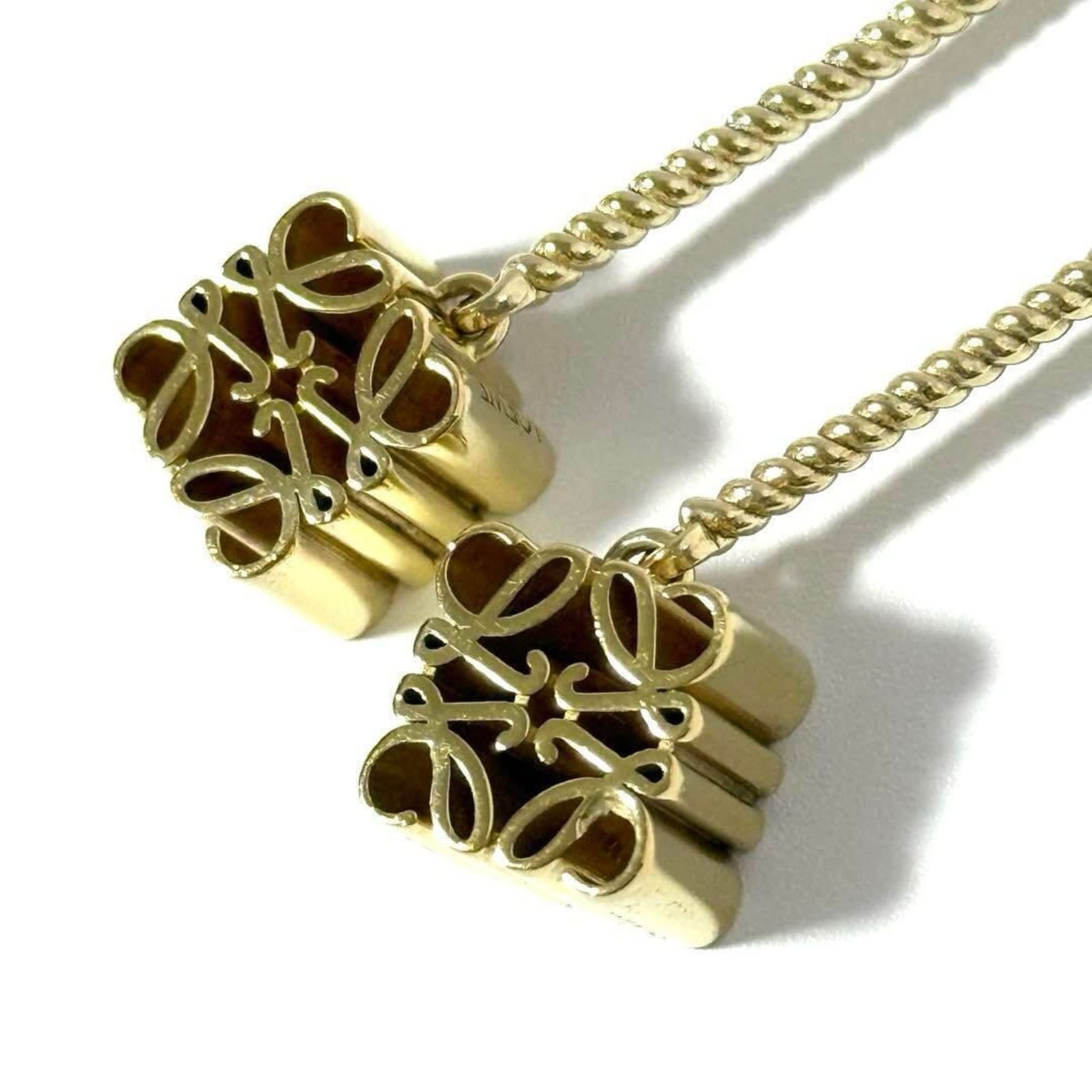 925 Loewe Drop Earrings Silver - 6