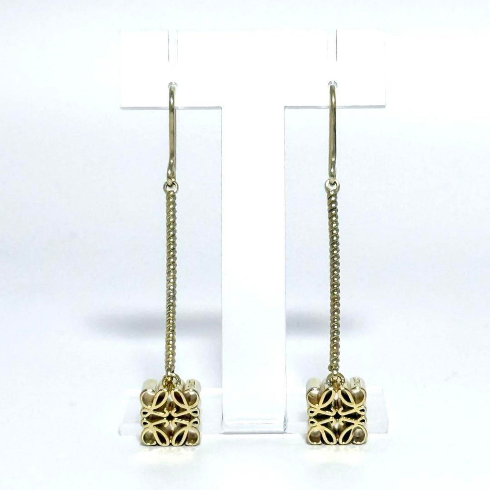 925 Loewe Drop Earrings Silver - 7