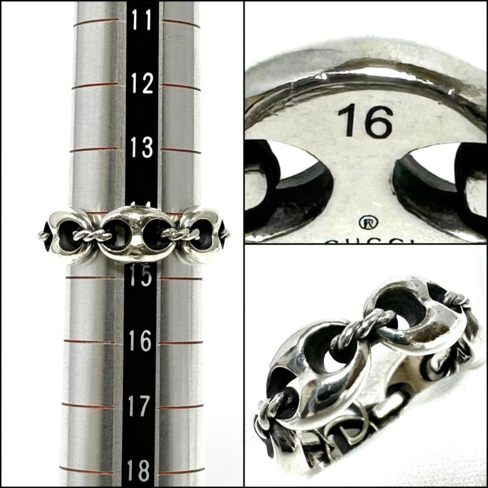 925 Gucci Band Ring Silver - 9