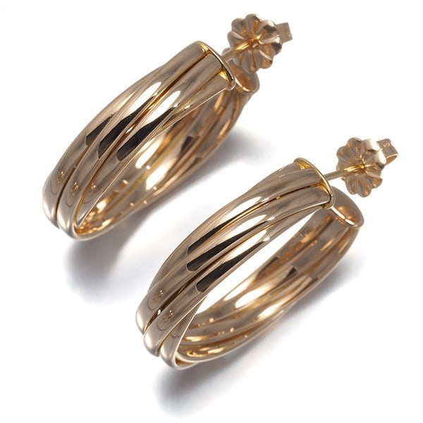 Gold Tiffany&Co. Earrings Paloma'S Melody Hoop 18K 750 Rose (1 of 5)