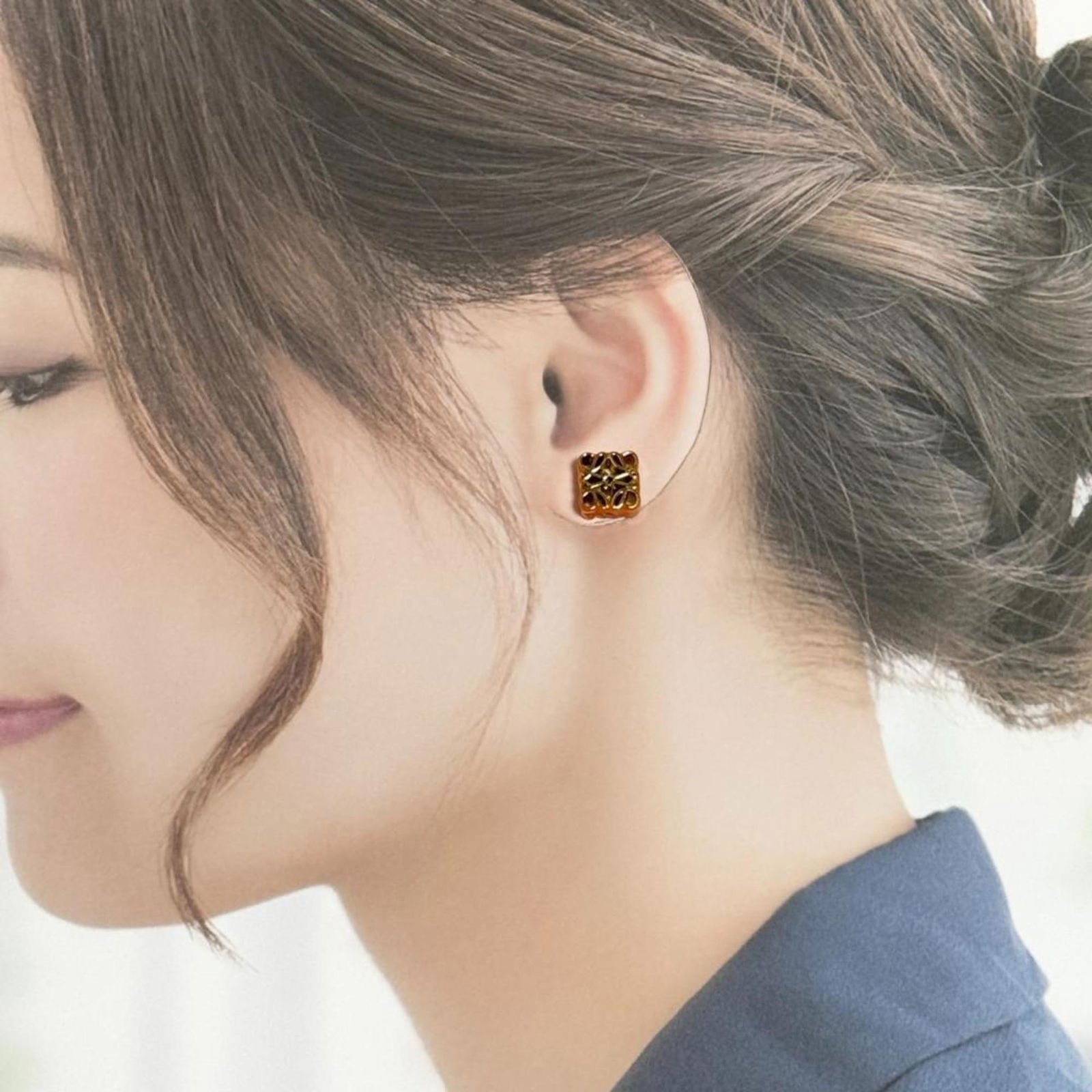 925 Loewe Stud Earrings Silver - 10