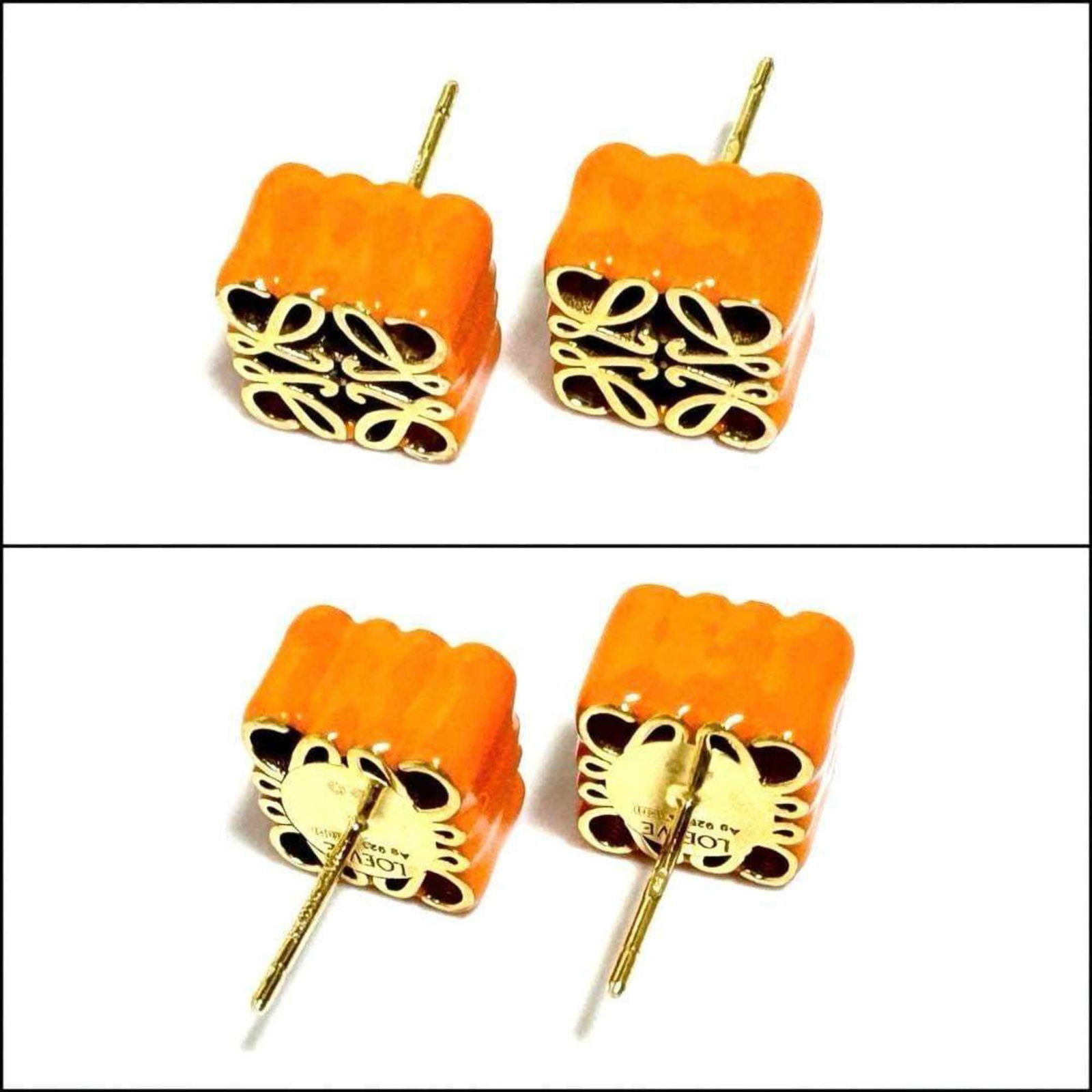 925 Loewe Stud Earrings Silver - 5