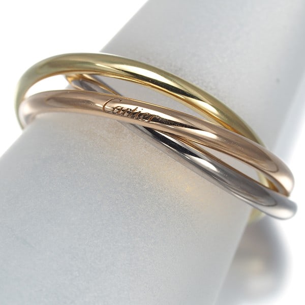 Gold Cartier Ring Trinity 3Color Xs Eu47 18K 750 Yellow White Rose: Gold Cartier Ring Trinity 3Color Xs Eu47 18K 750 Yellow White Rose This listing features Gold Cartier Ring Trinity 3Color Xs Eu47 18K 750 Yellow White Rose. Item specifics are provided below. Item Spe