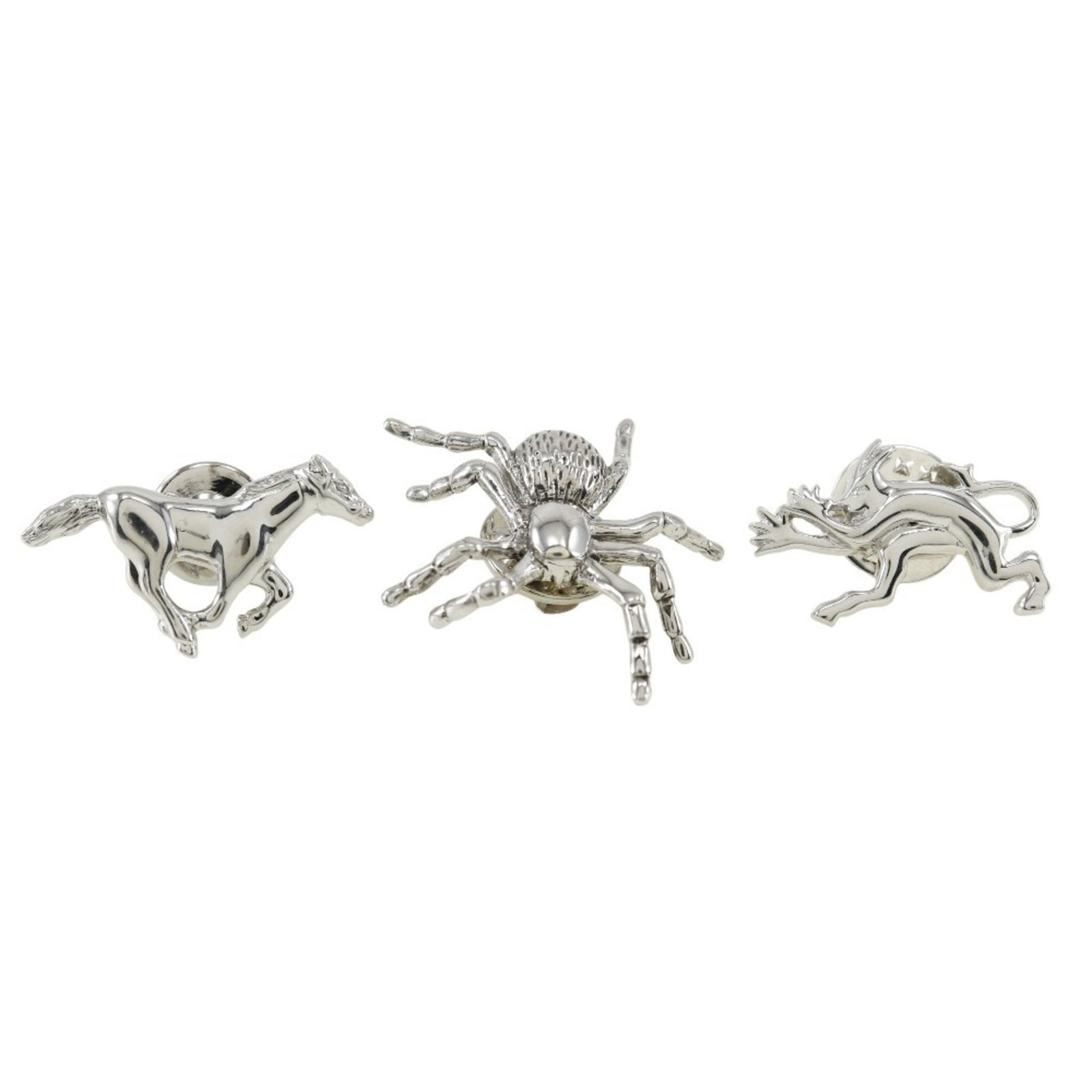 Men's Dunhill 3-piece set tie pin horse spider devil silver Three-piece: Men's Dunhill 3-piece set tie pin horse spider devil silver Three-piece This listing features Men's Dunhill 3-piece set tie pin horse spider devil silver Three-piece. Item specifics are provided