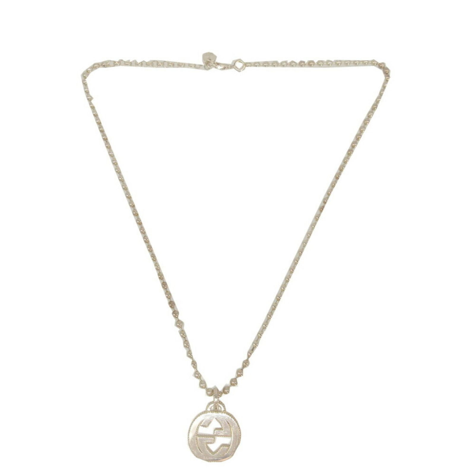 0495GUCCI Gucci Interlocking G Ball Chain Silver 925 Necklace: 0495GUCCI Gucci Interlocking G Ball Chain Silver 925 Necklace This listing features 0495GUCCI Gucci Interlocking G Ball Chain Silver 925 Necklace. Item specifics are provided below. Item Specifics: