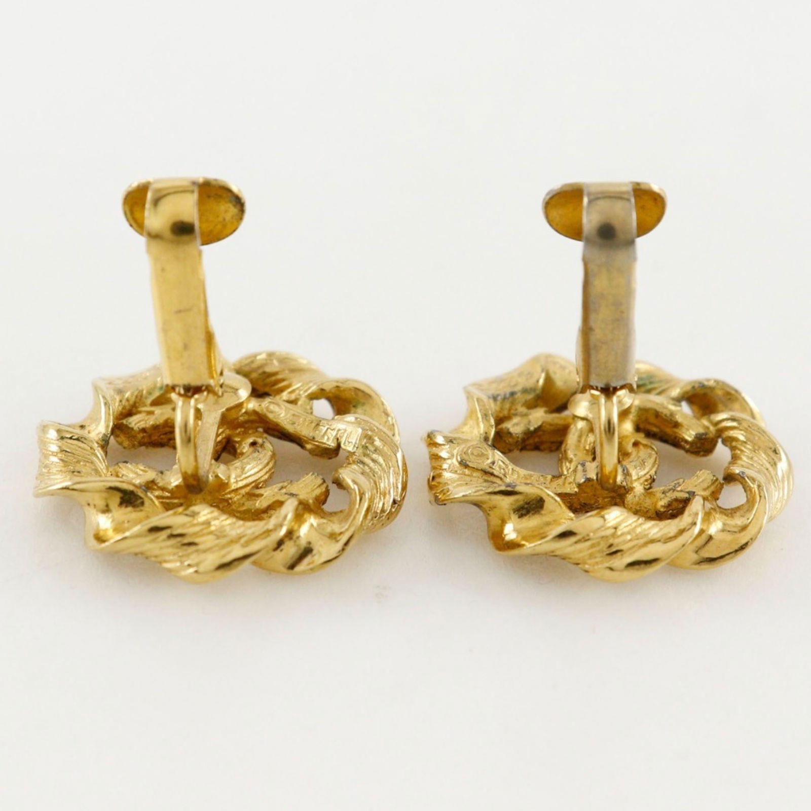 Plating Chanel Clip Earrings Gold - 5