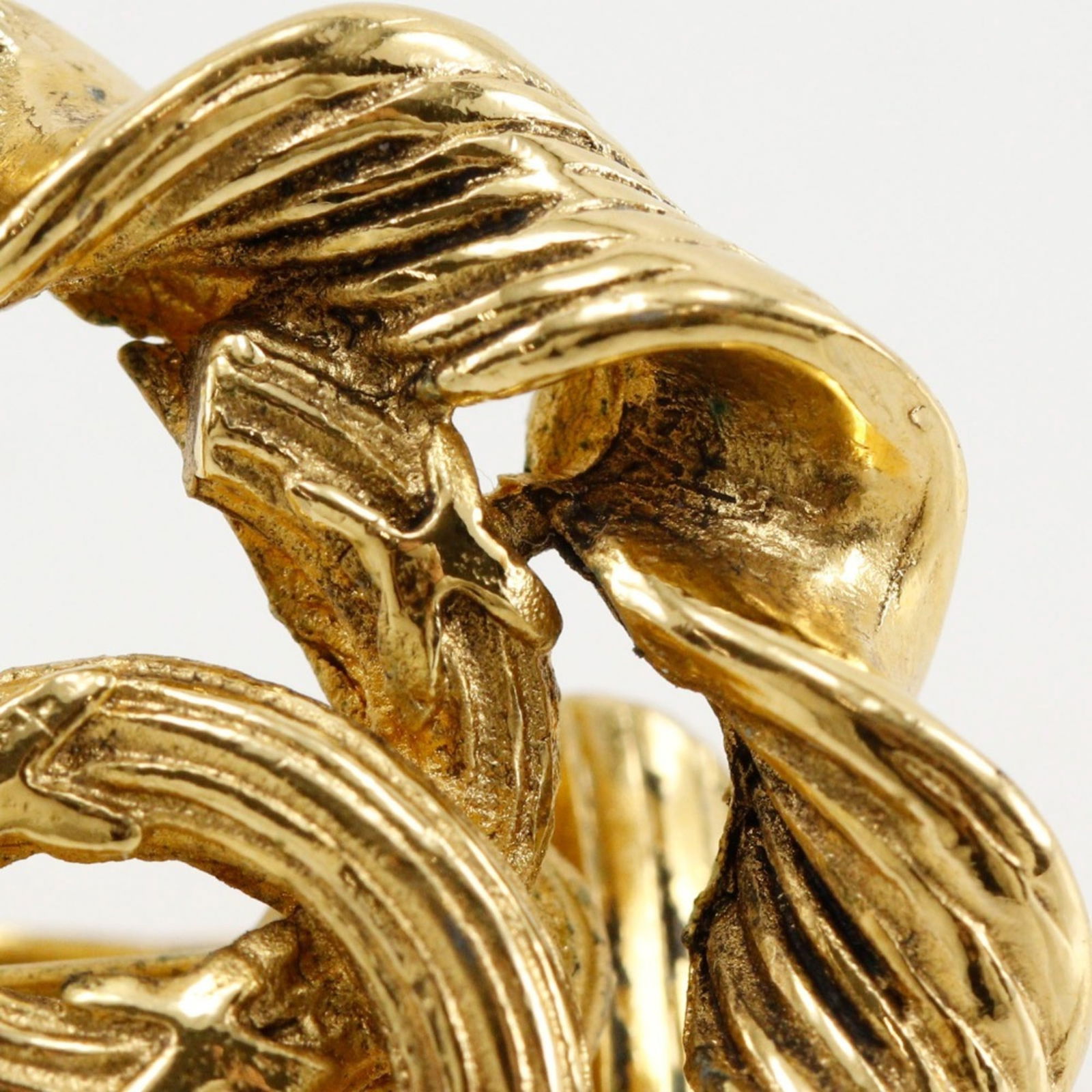 Plating Chanel Clip Earrings Gold - 6