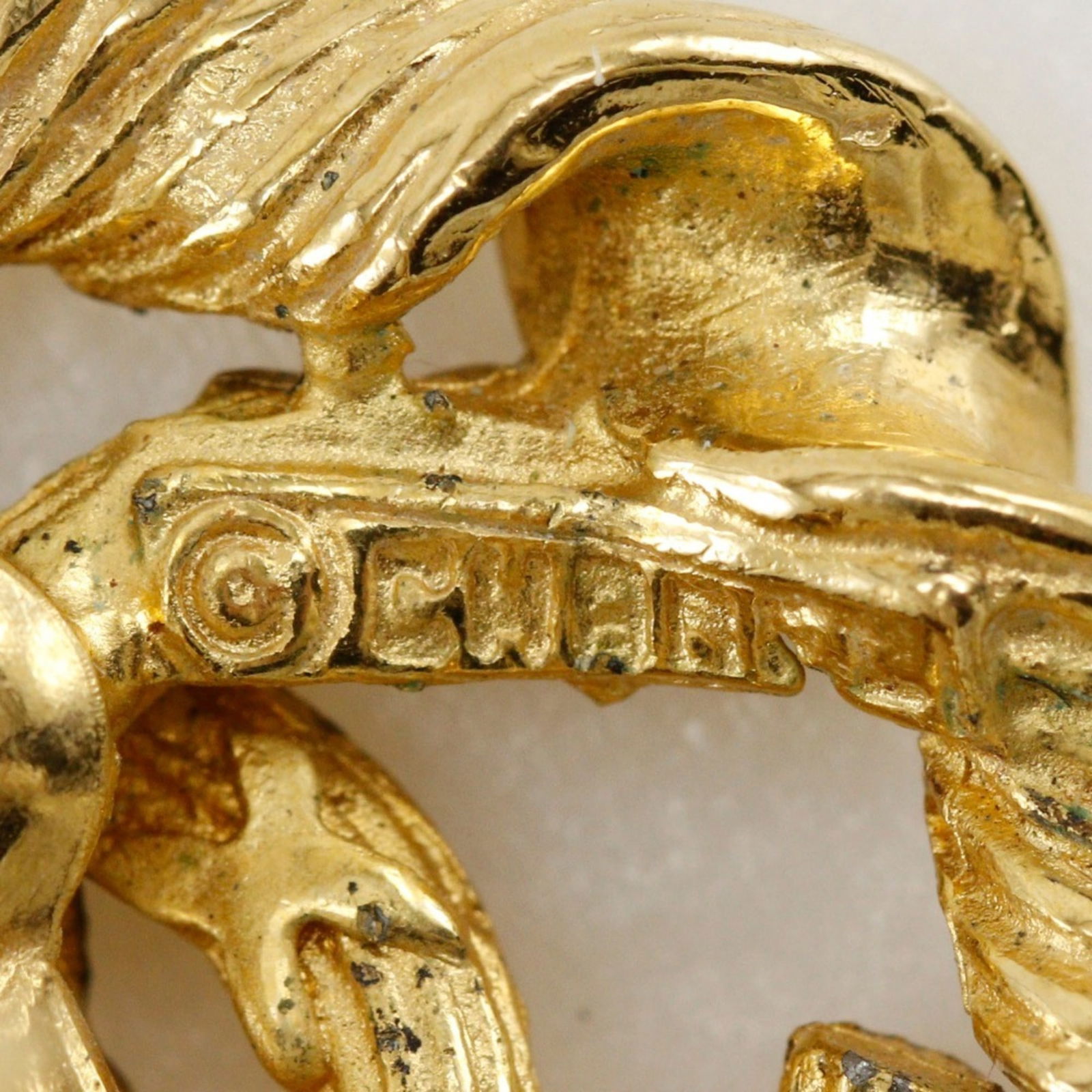 Plating Chanel Clip Earrings Gold - 9