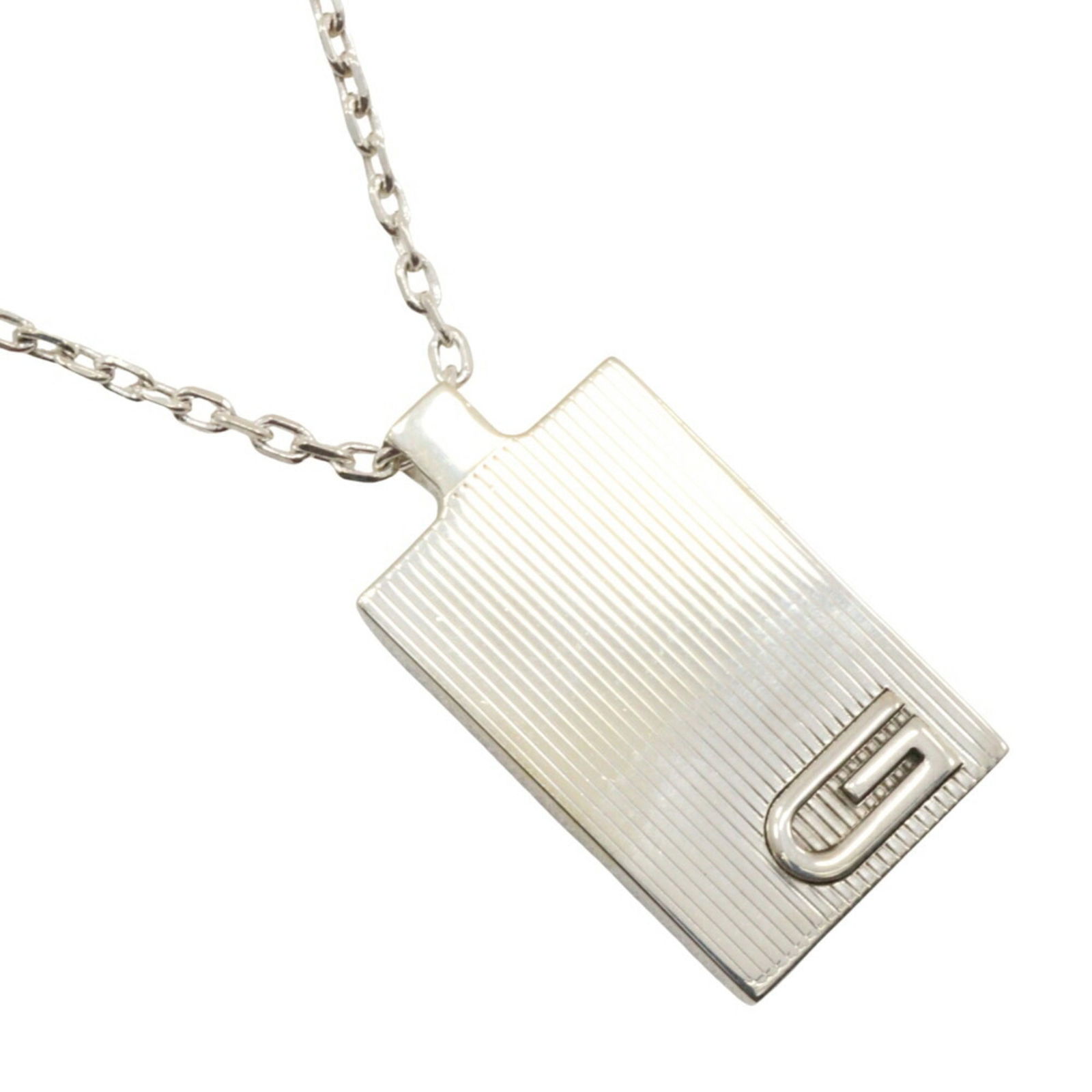 Unisex Gucci G mark necklace plate Silver 925 Approx. 21.0g: Unisex Gucci G mark necklace plate Silver 925 Approx. 21.0g This listing features Unisex Gucci G mark necklace plate Silver 925 Approx. 21.0g. Item specifics are provided below. Item Specifics: