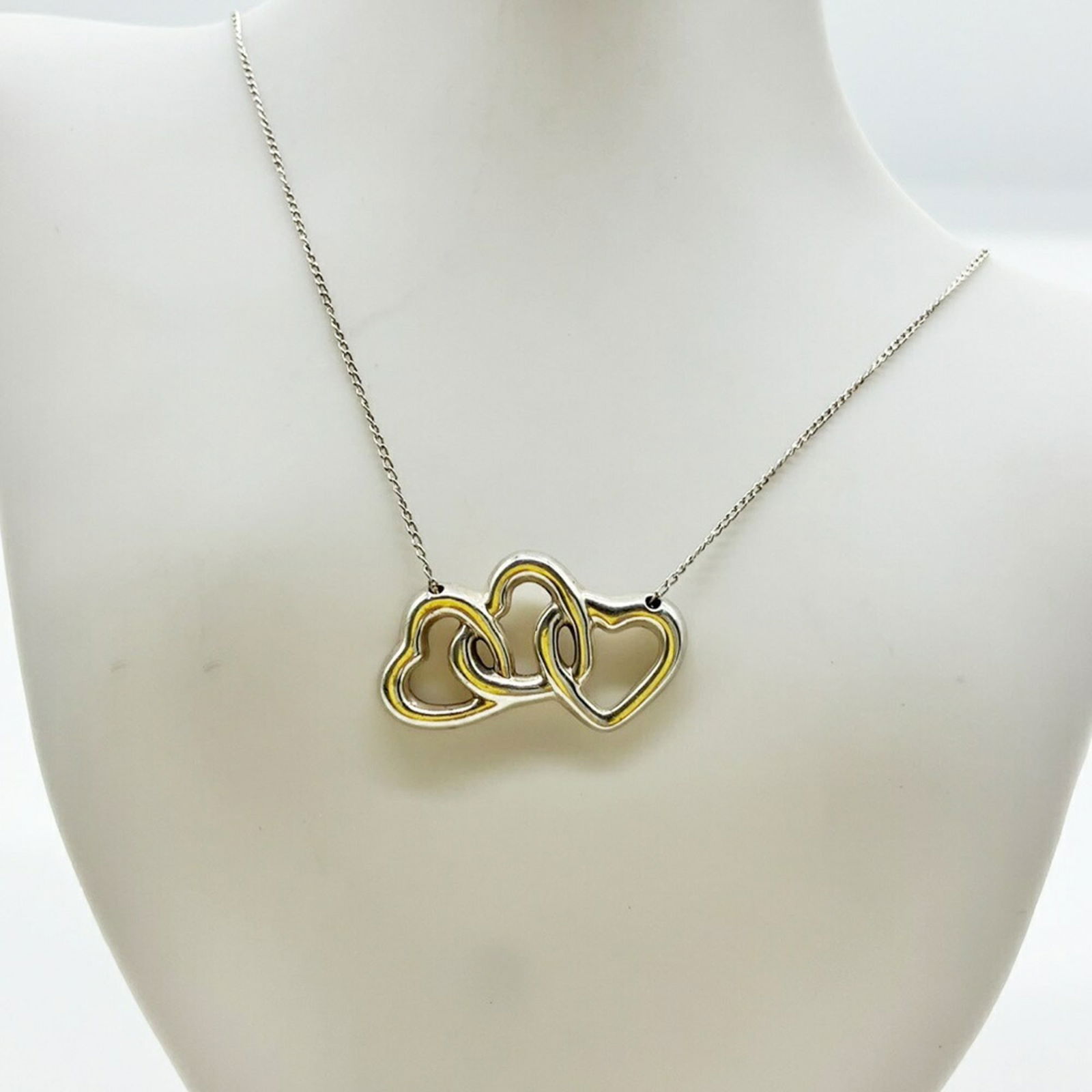 Women Tiffany & Co. Triple Heart Necklace in 925 Sterling Silver for: Women Tiffany & Co. Triple Heart Necklace in 925 Sterling Silver for This listing features Women Tiffany & Co. Triple Heart Necklace in 925 Sterling Silver for. Item specifics are provided below. 