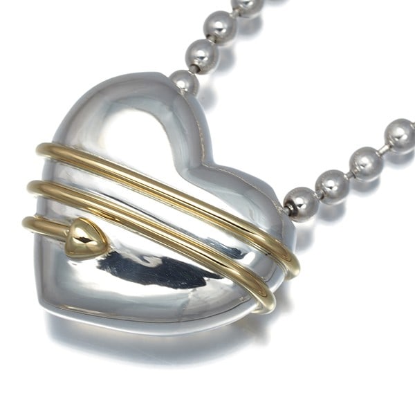 Gold Tiffany&Co. Necklace Heart Arrow 925 Sterling Silver/ 18K 750 Yellow: Gold Tiffany&Co. Necklace Heart Arrow 925 Sterling Silver/ 18K 750 Yellow This listing features Gold Tiffany&Co. Necklace Heart Arrow 925 Sterling Silver/ 18K 750 Yellow. Item specifics are provided