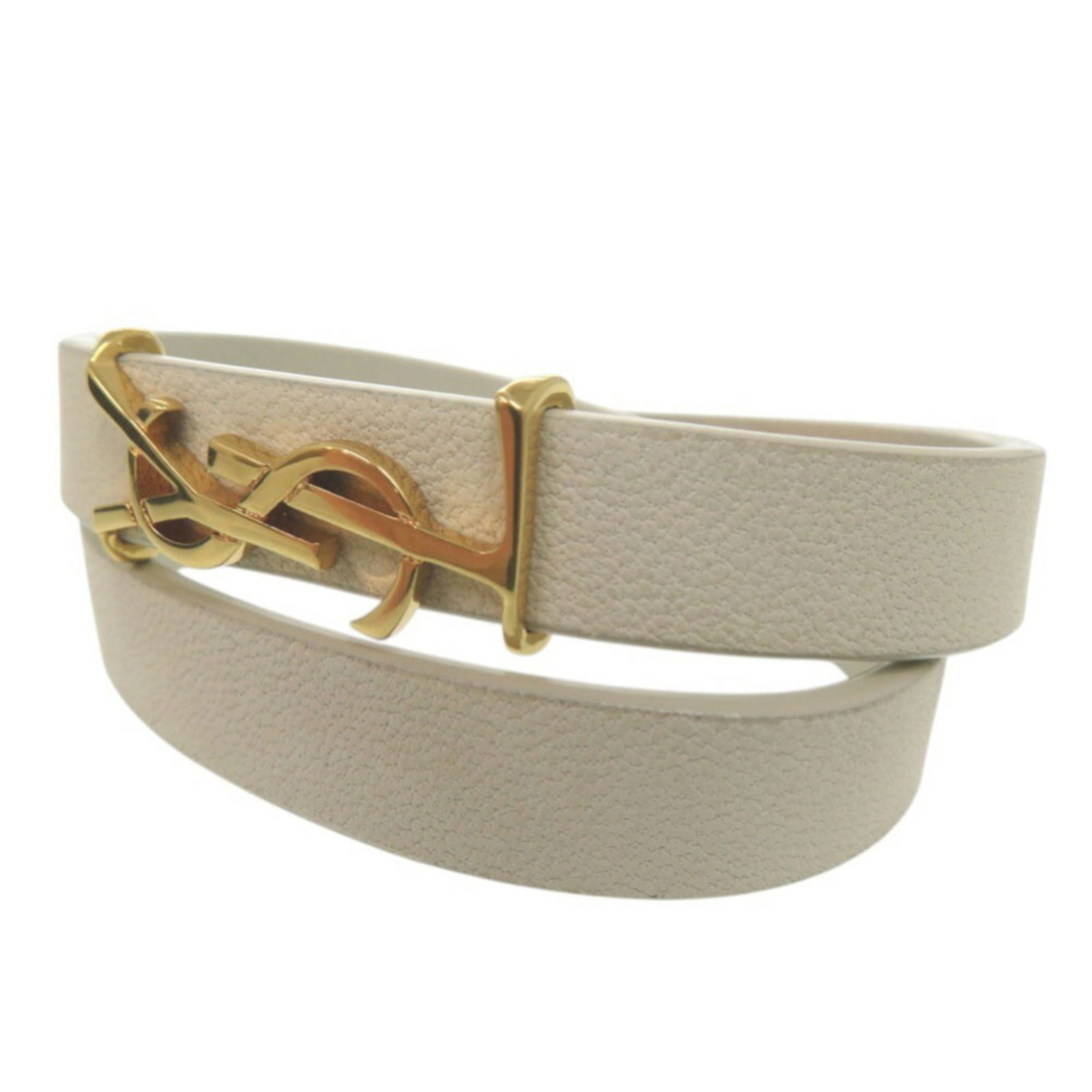 Leather Yves Saint Laurent Charm Bracelet - 4