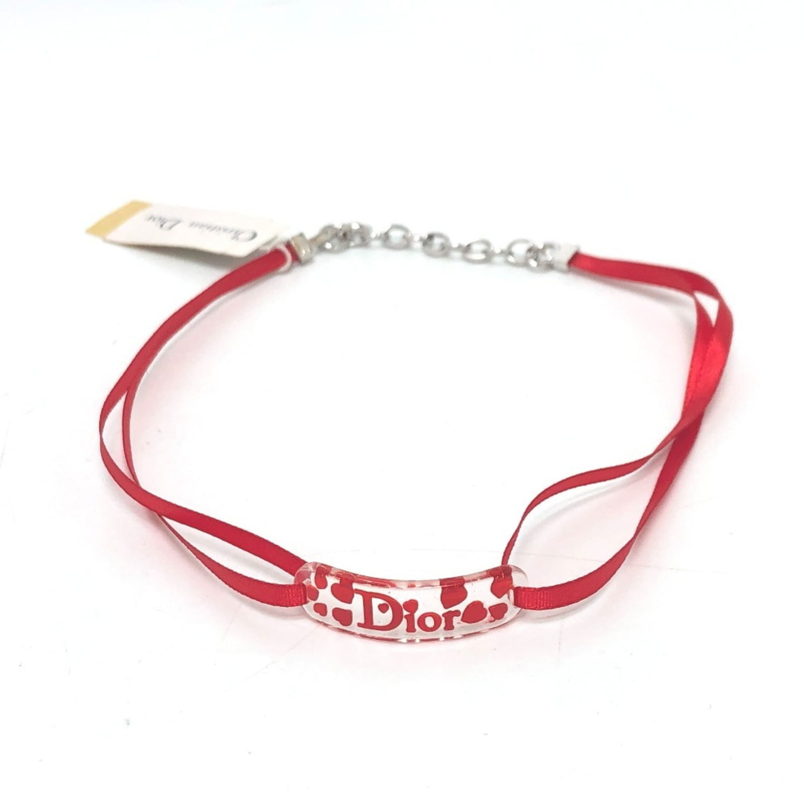 Red Christian Dior Logo Heart Plate Accessory Collar Choker Plastic Women's Clear x: Red Christian Dior Logo Heart Plate Accessory Collar Choker Plastic Women's Clear x This listing features Red Christian Dior Logo Heart Plate Accessory Collar Choker Plastic Women's Clear x. Item