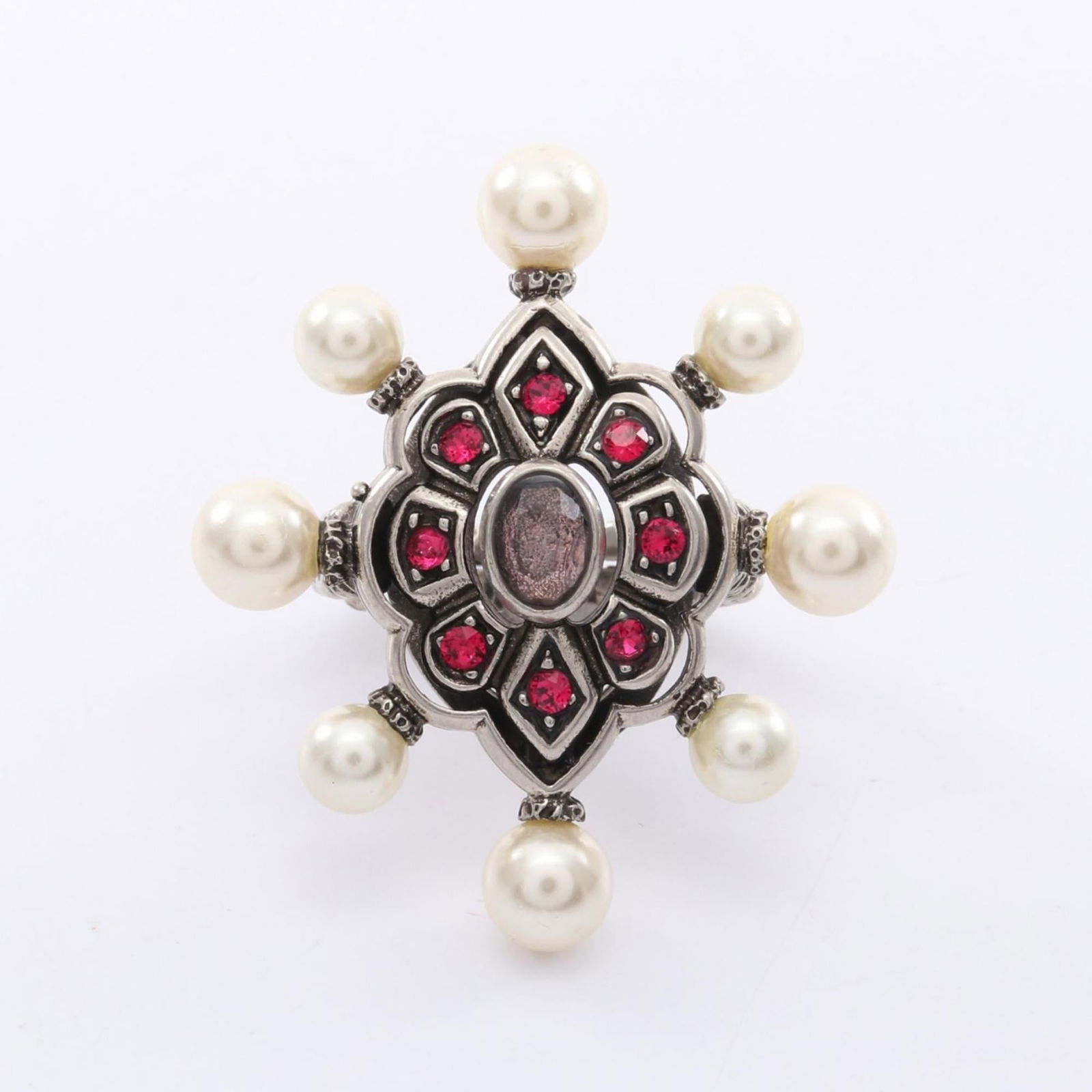 Stainless Steel - Gucci Band Ring Artificial Pearl - Rhinestone: Stainless Steel - Gucci Band Ring Artificial Pearl - Rhinestone This listing features Stainless Steel - Gucci Band Ring Artificial Pearl - Rhinestone. Item specifics are provided below. Item