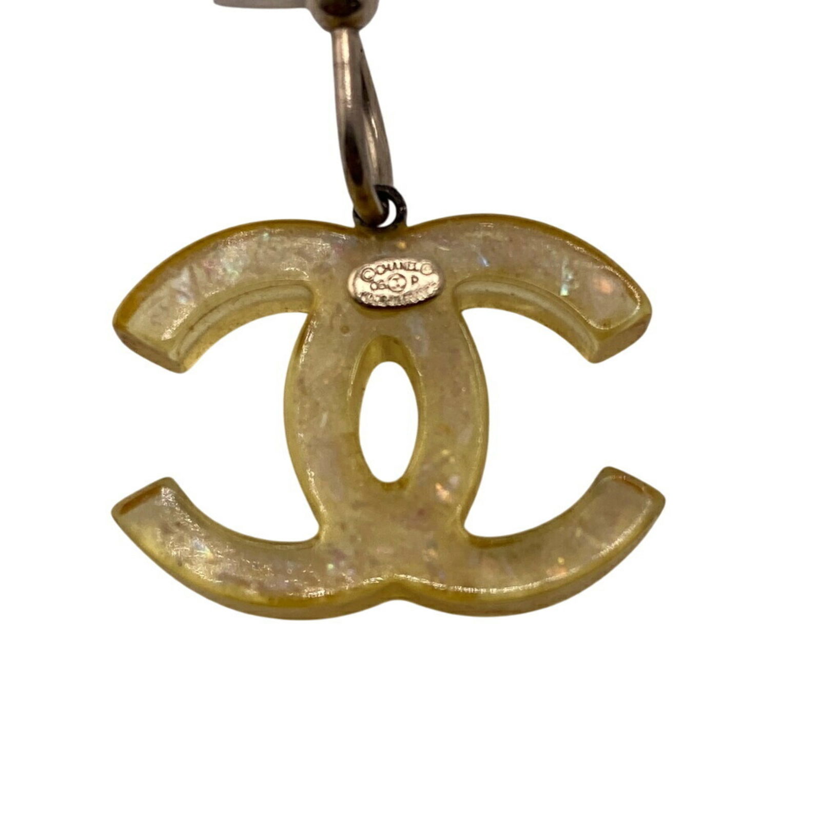 Plastic Chanel Drop Earrings - 7