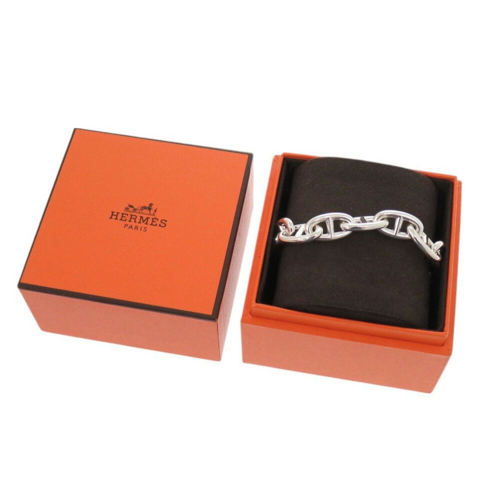925 Hermes Charm Bracelet Silver - 3