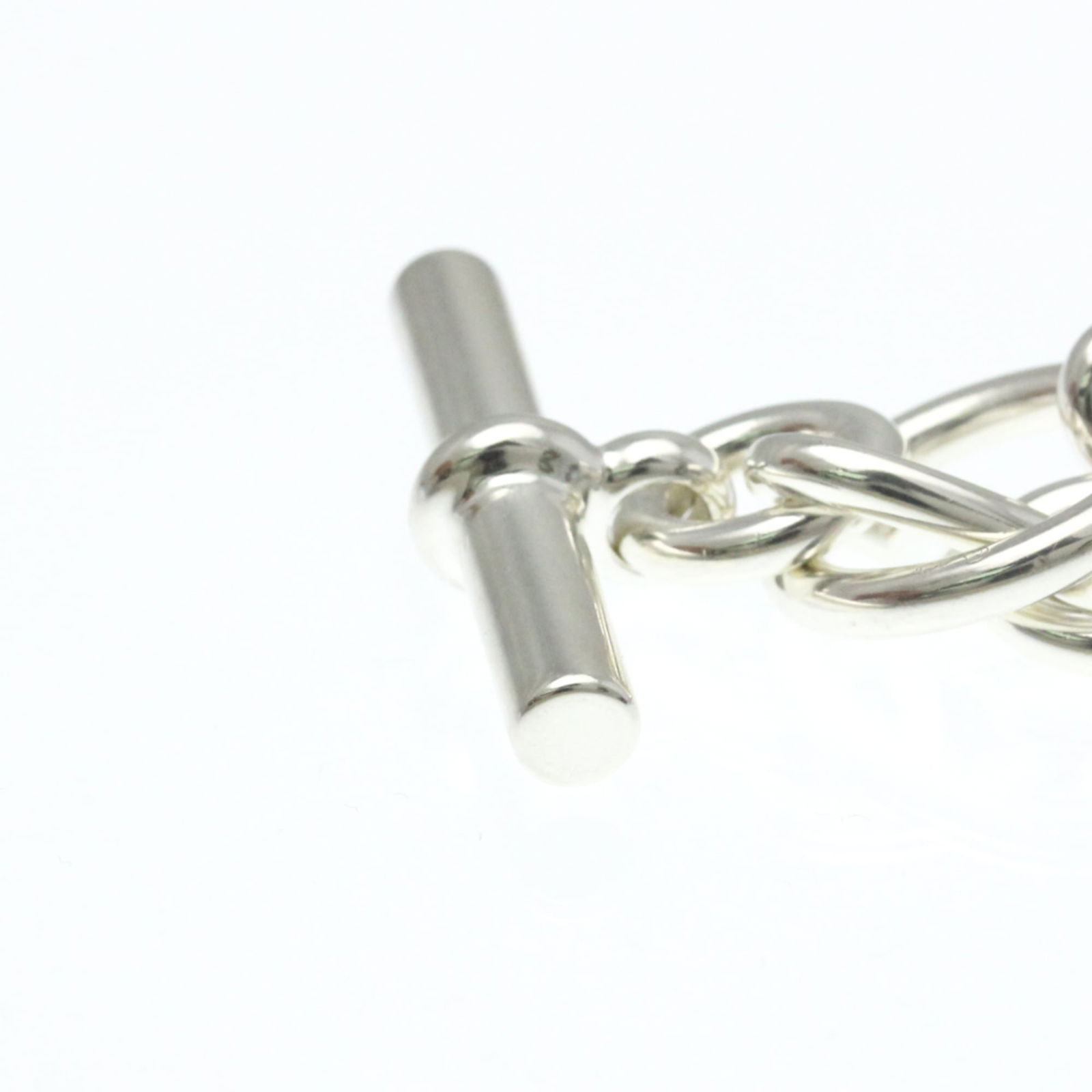 Silver Hermes Charm Bracelet - 11