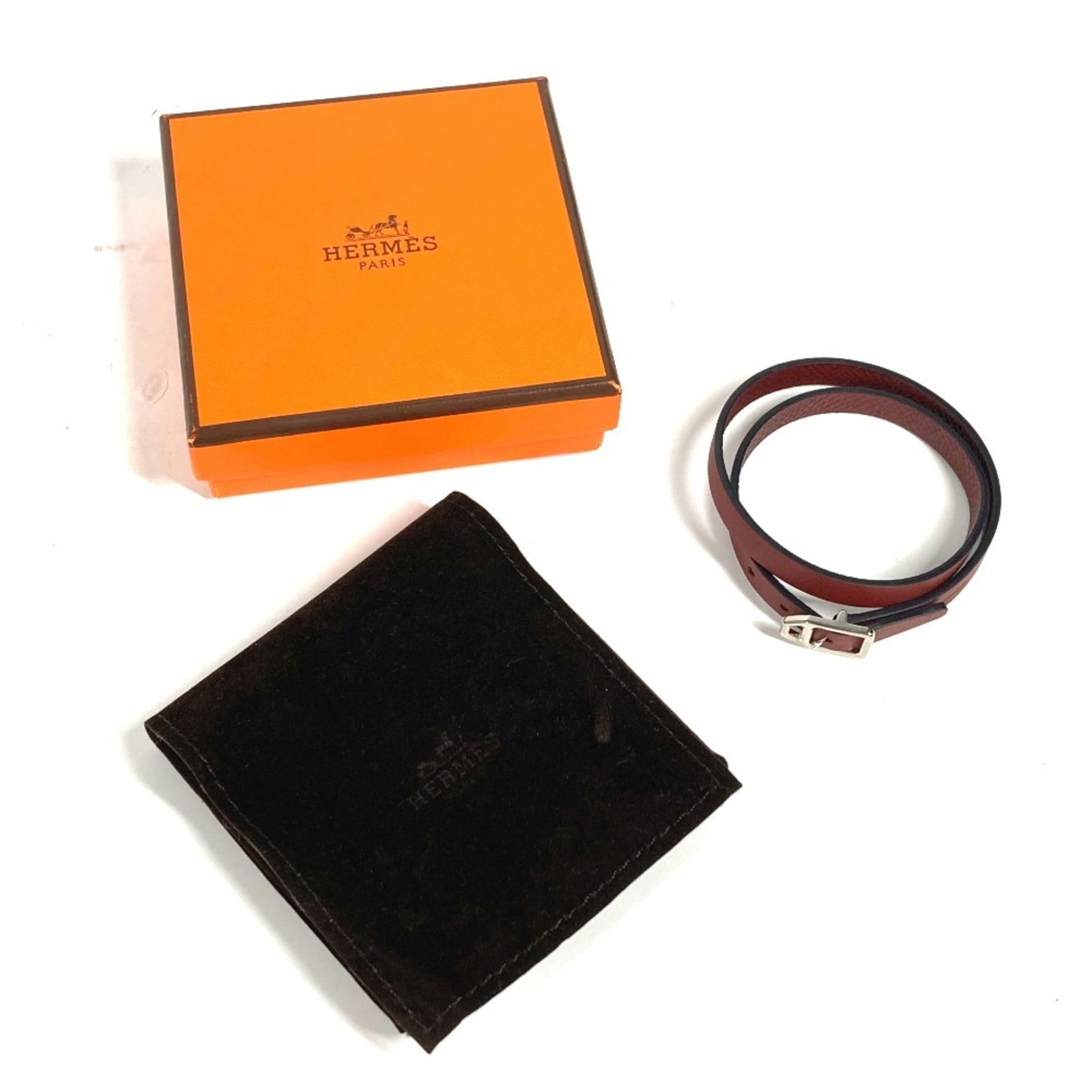 Leather Hermes Charm Bracelet - 11
