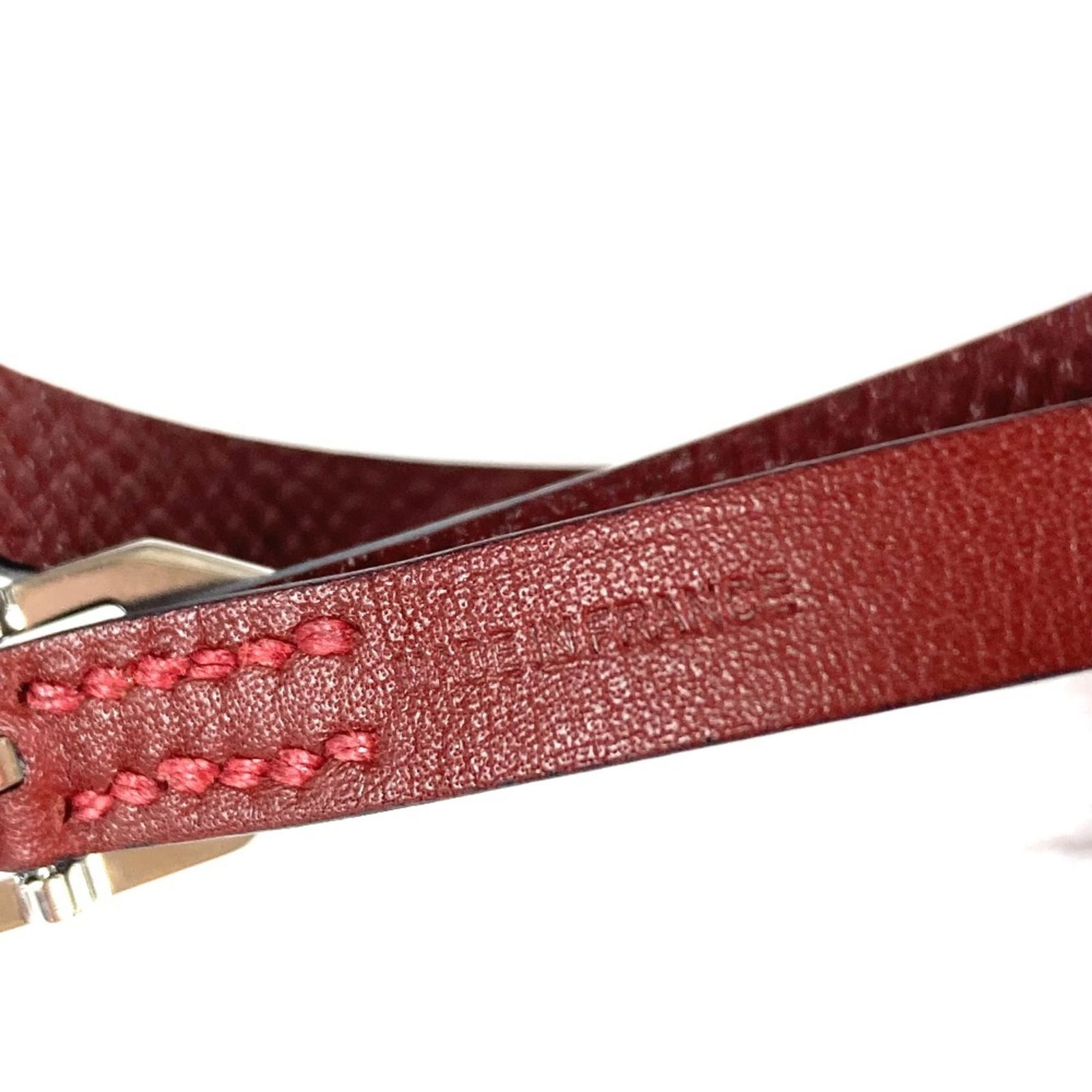 Leather Hermes Charm Bracelet - 7