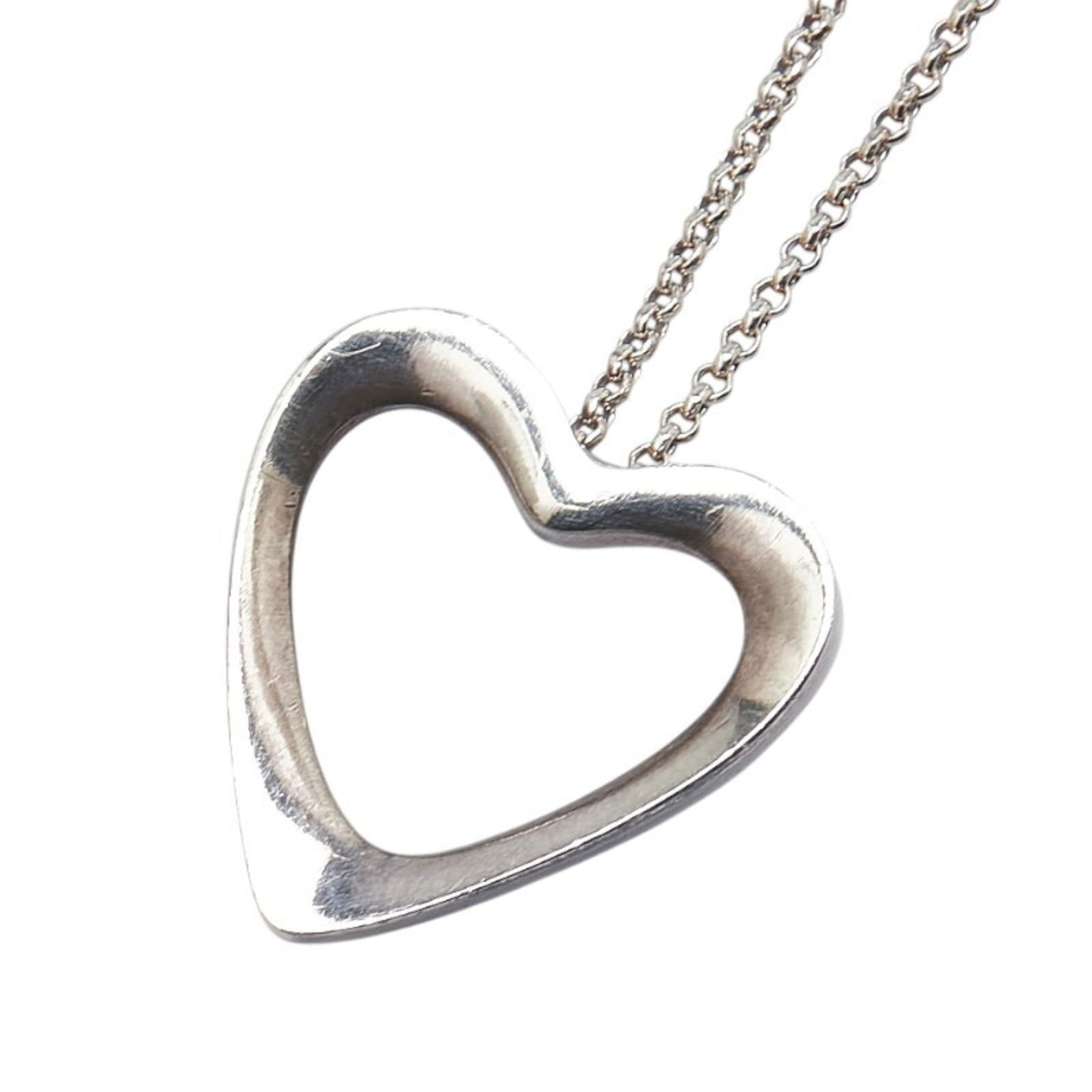 Women's Georg Jensen 2014 Artist Heart Open Necklace SV925 Silver (1 of 9)