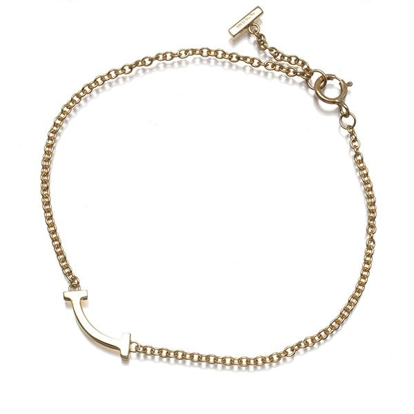 Gold Tiffany&Co. Bracelet Tiffany T Smile Mini 18K 750 Yellow (1 of 4)