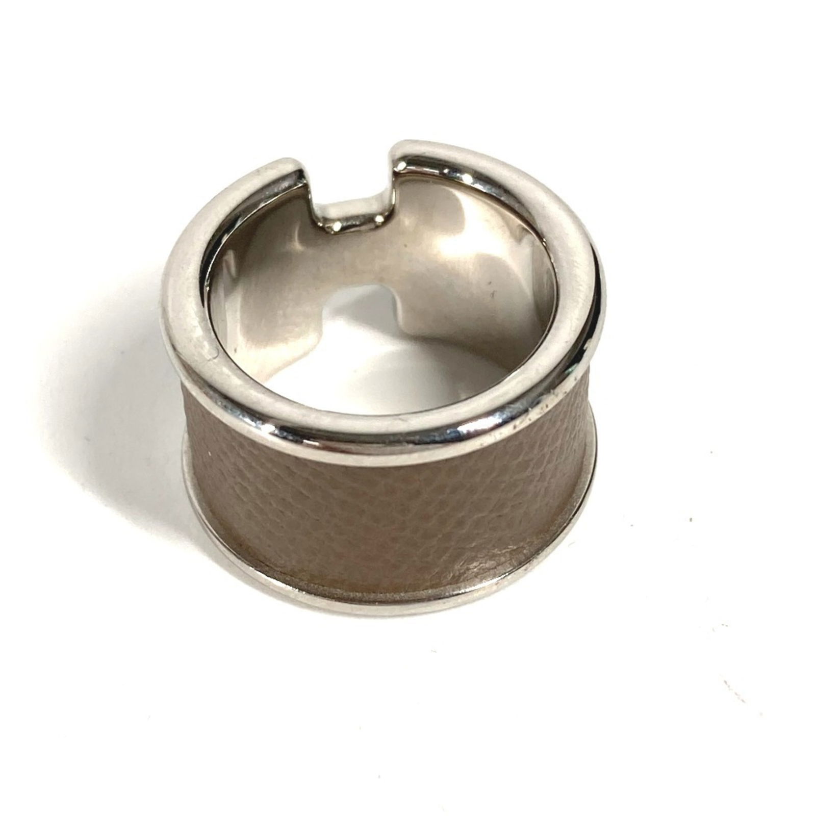Leather Hermes Band Ring - 10