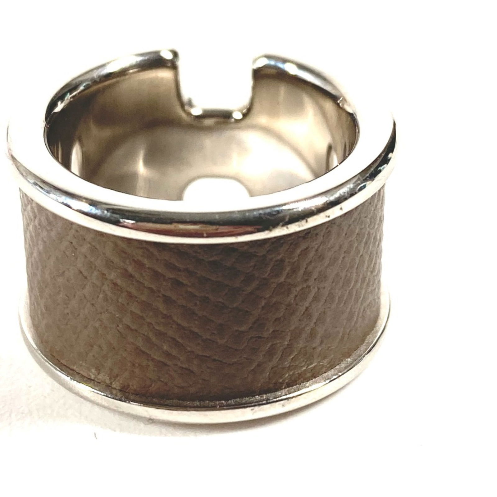 Leather Hermes Band Ring - 3