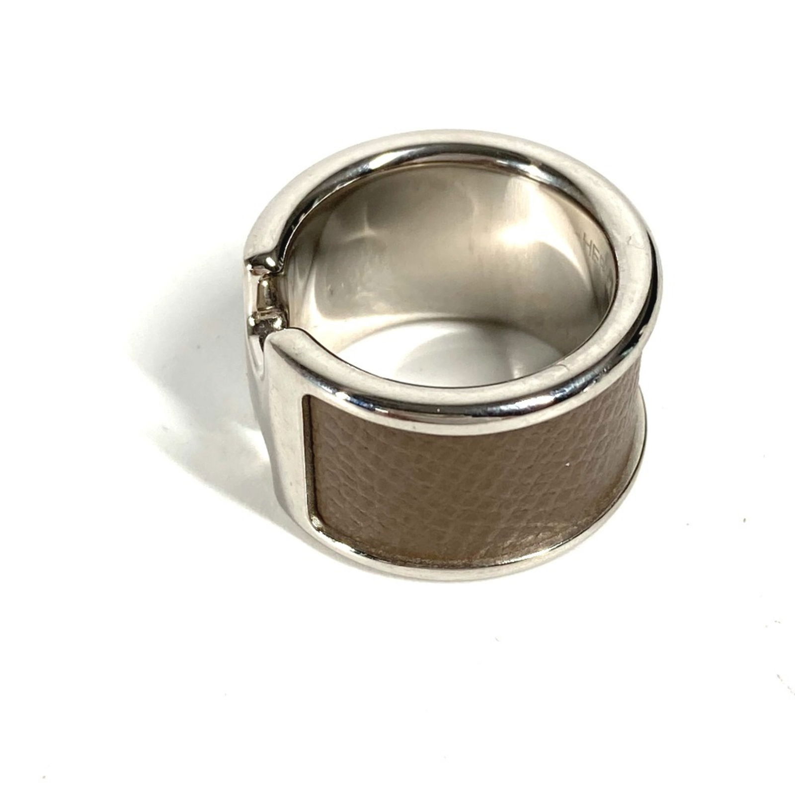 Leather Hermes Band Ring - 6