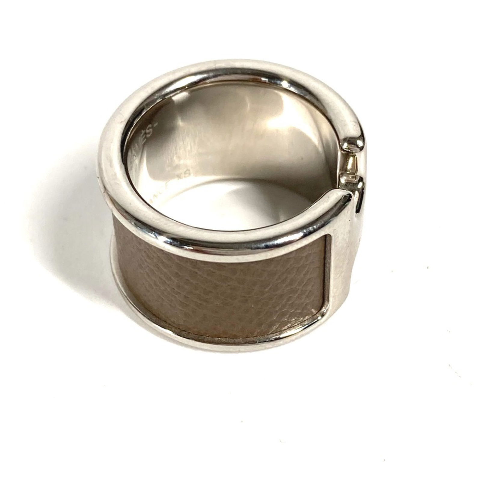 Leather Hermes Band Ring - 9