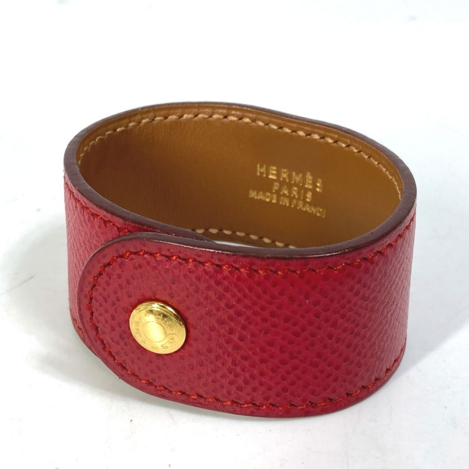 Leather - Hermes Bangle Gold Plating - 2