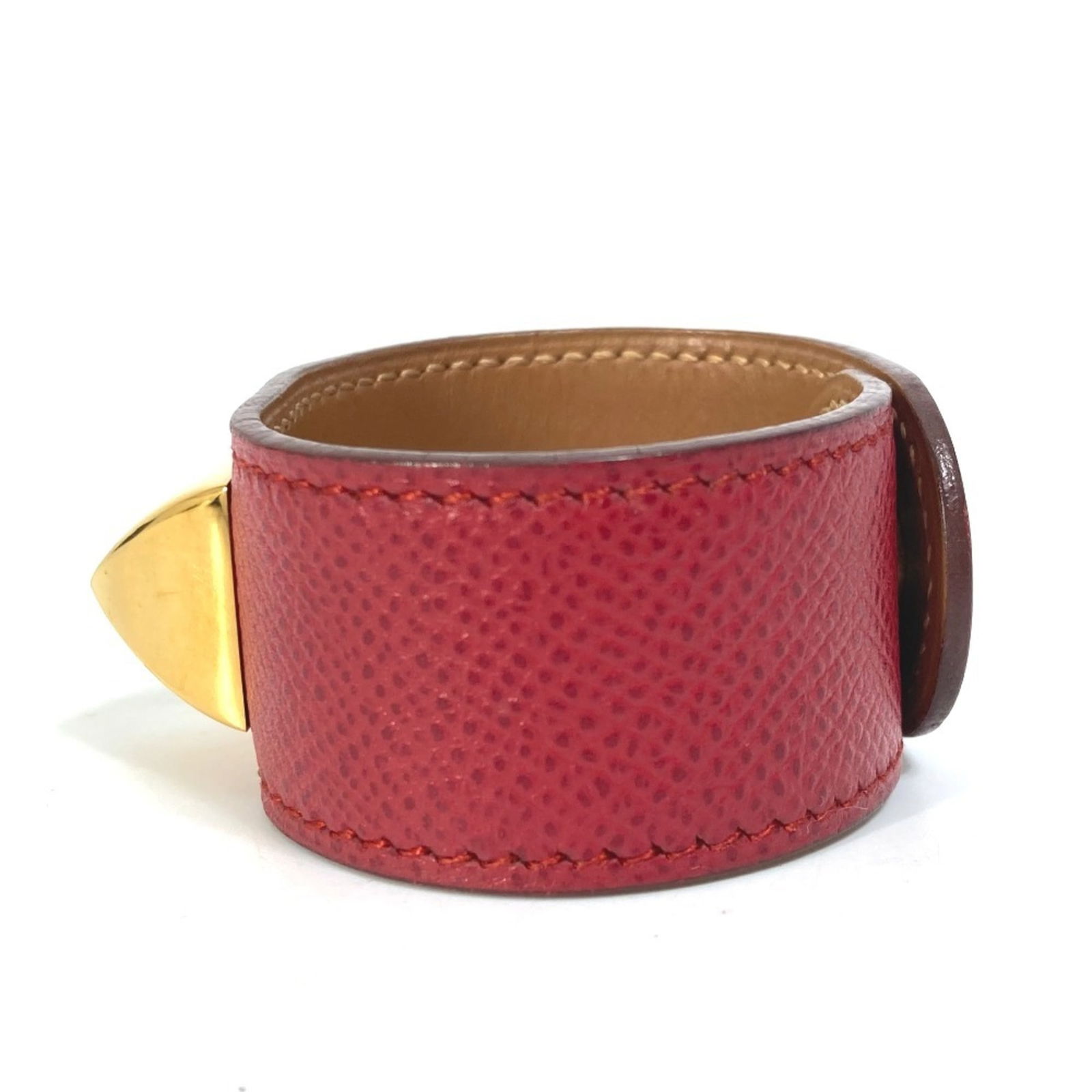 Leather - Hermes Bangle Gold Plating - 4