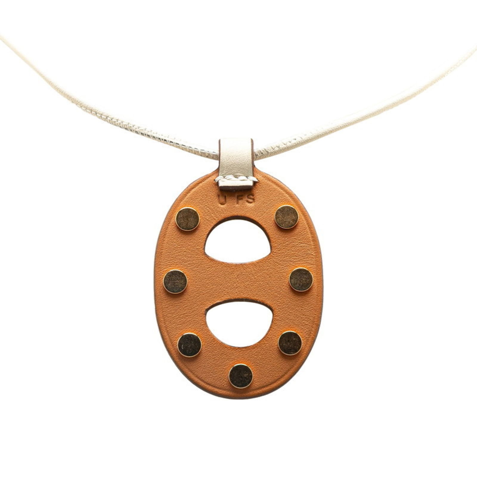 HERMES Chaine d'Ancre PM Stud Necklace Beige Brown Swift Leather Women's: HERMES Chaine d'Ancre PM Stud Necklace Beige Brown Swift Leather Women's This listing features HERMES Chaine d'Ancre PM Stud Necklace Beige Brown Swift Leather Women's. Item specifics are provided