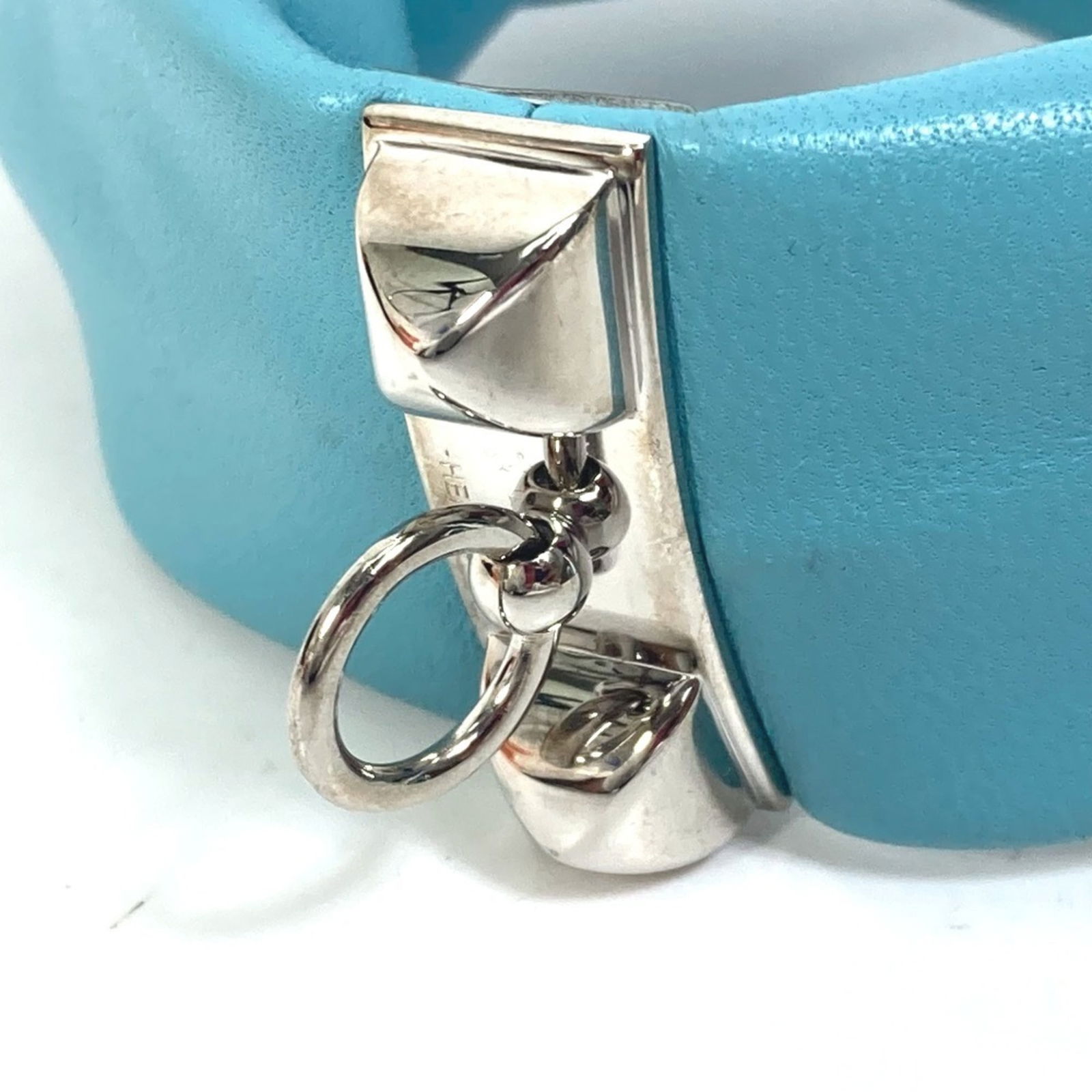 Leather Hermes Charm Bracelet - 7