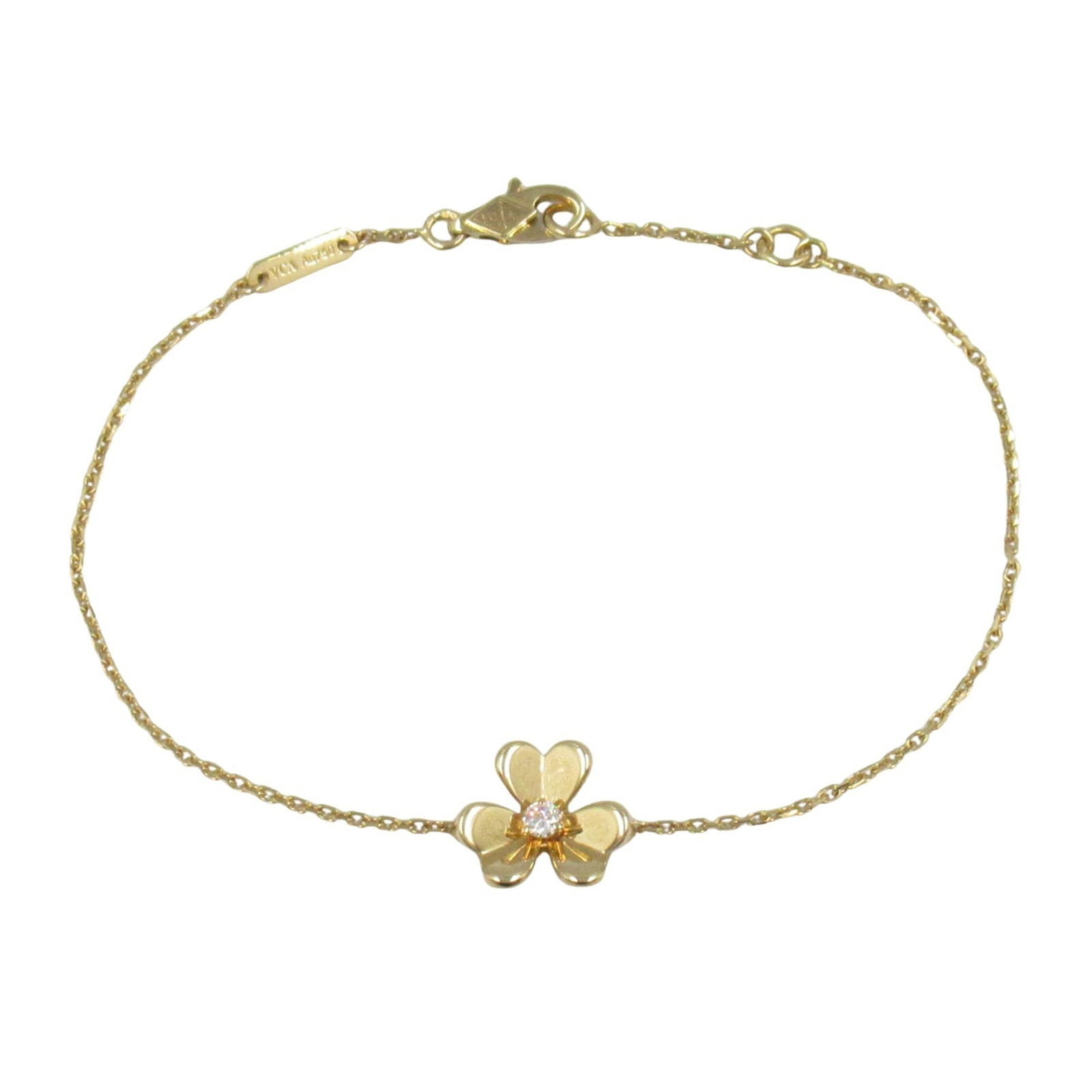 (18K) Van Cleef & Arpels Charm Bracelet Yellow Gold: (18K) Van Cleef & Arpels Charm Bracelet Yellow Gold This listing features (18K) Van Cleef & Arpels Charm Bracelet Yellow Gold. Item specifics are provided below. Item Specifics: Brand: Van Cleef & Arp