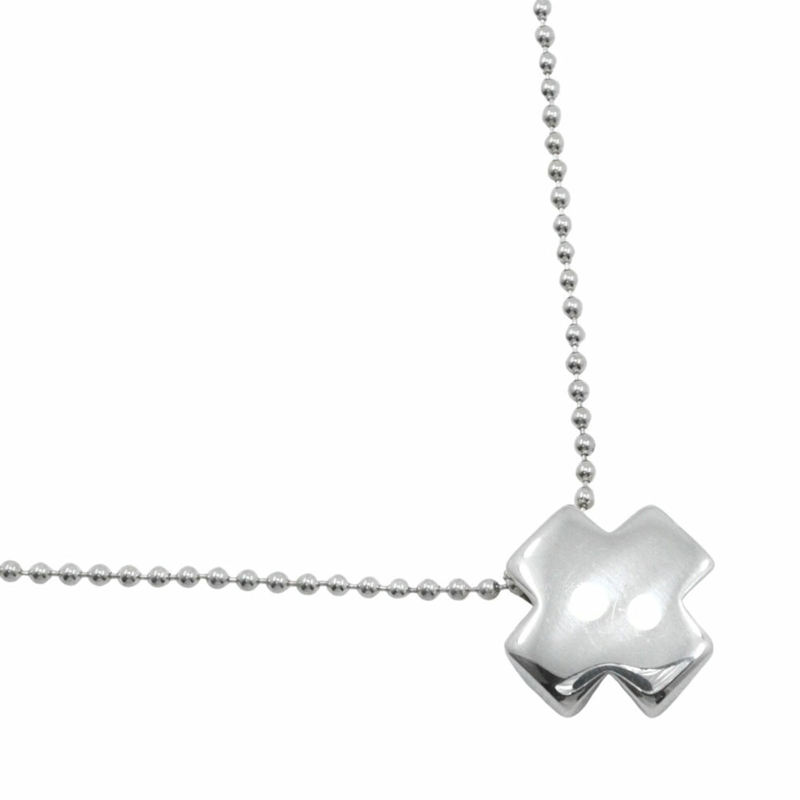 Women's - Tiffany & Co. Roman Cross Necklace - Ball Chain - 925 Sterling Silver - Approximately: Women's - Tiffany & Co. Roman Cross Necklace - Ball Chain - 925 Sterling Silver - Approximately 13.9g This listing features Women's - Tiffany & Co. Roman Cross Necklace - Ball Chain - 925 Sterling