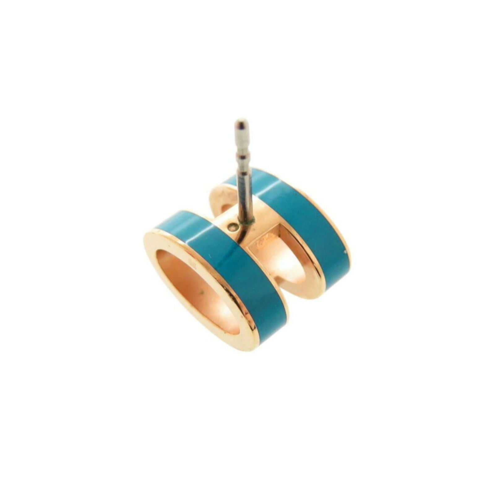 Metal Hermes Stud Earrings - 5