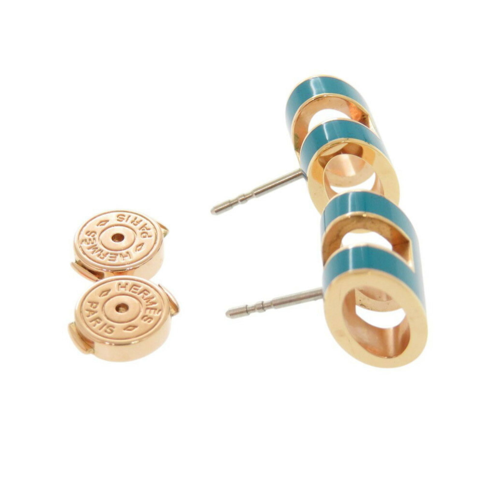 Metal Hermes Stud Earrings - 7