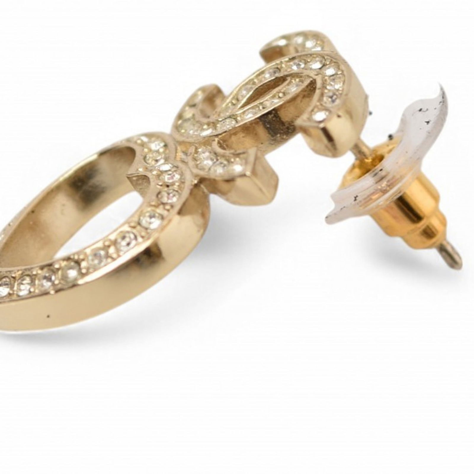 Plating Chanel Stud Earrings Gold - 3