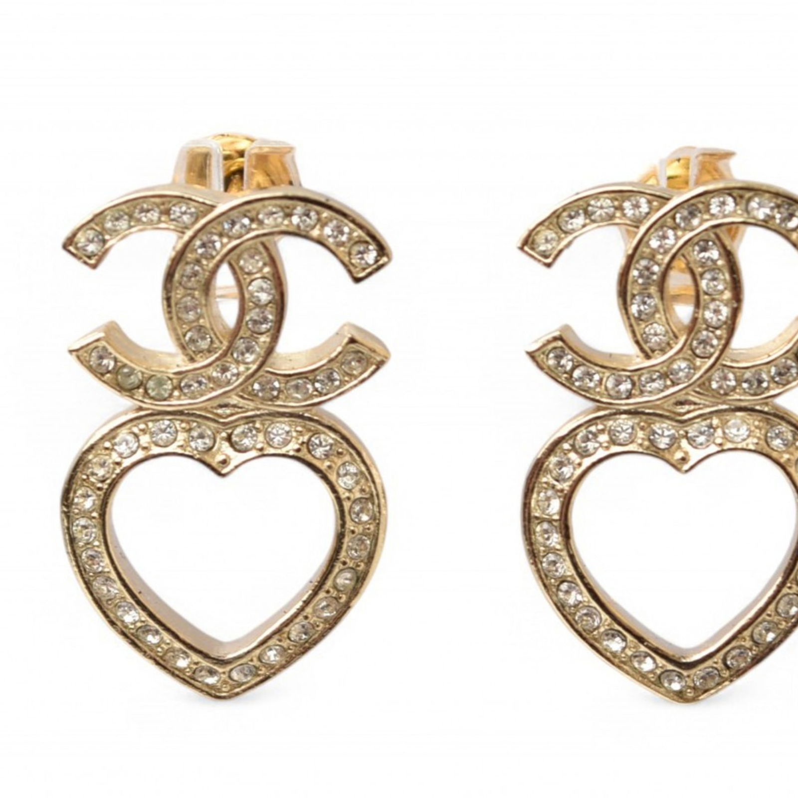 Plating Chanel Stud Earrings Gold - 5