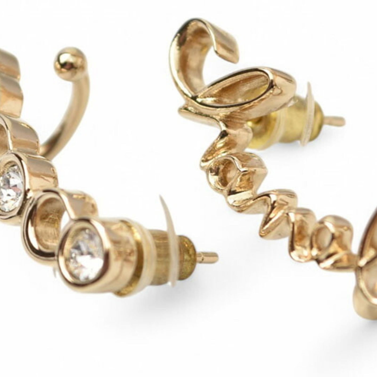 Plating Chanel Stud Earrings Gold - 3