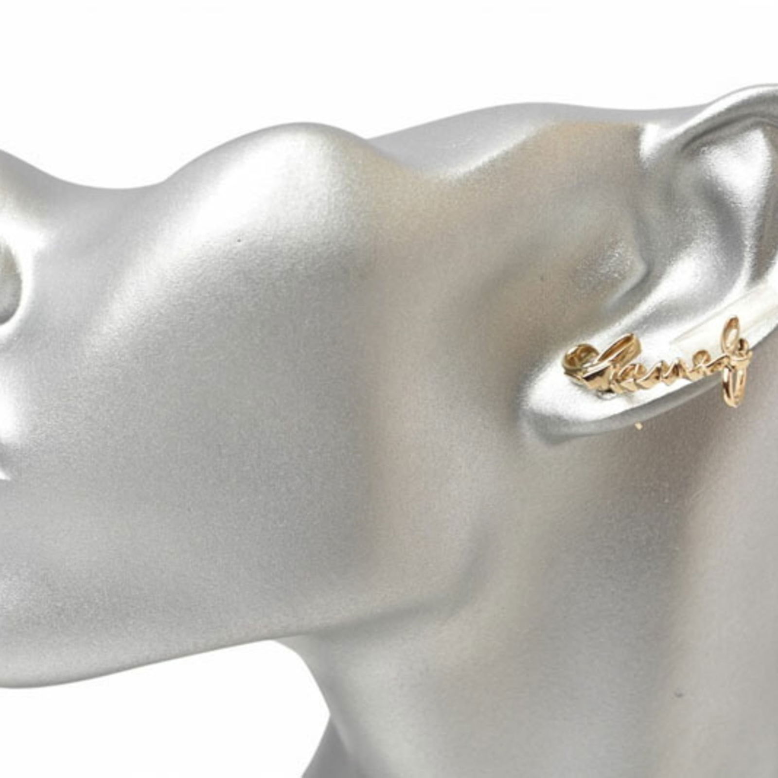 Plating Chanel Stud Earrings Gold - 5