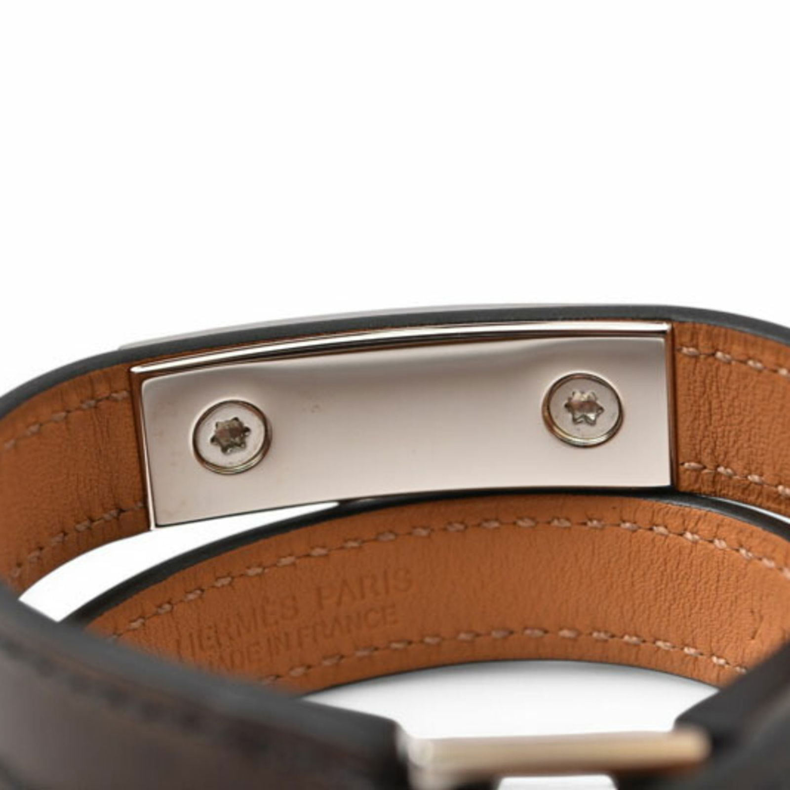 Leather Hermes Bangle - 7