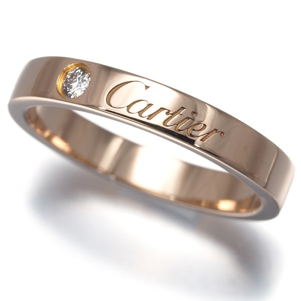 Gold Cartier Ring Diamond C De Cartier Wedding Band Eu50 18K 750 Rose: Gold Cartier Ring Diamond C De Cartier Wedding Band Eu50 18K 750 Rose This listing features Gold Cartier Ring Diamond C De Cartier Wedding Band Eu50 18K 750 Rose. Item specifics are provided below. 