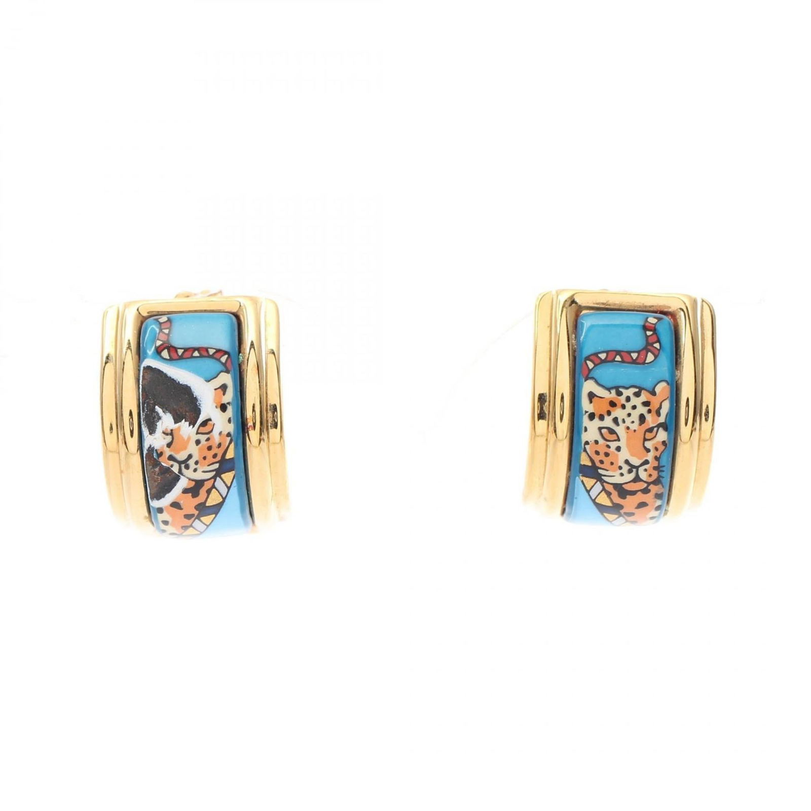 Gold Plating - Hermes Clip Earrings Cloisonn/ Enamel: Gold Plating - Hermes Clip Earrings Cloisonn/ Enamel This listing features Gold Plating - Hermes Clip Earrings Cloisonn/ Enamel. Item specifics are provided below. Item Specifics: Brand: Hermes Type: