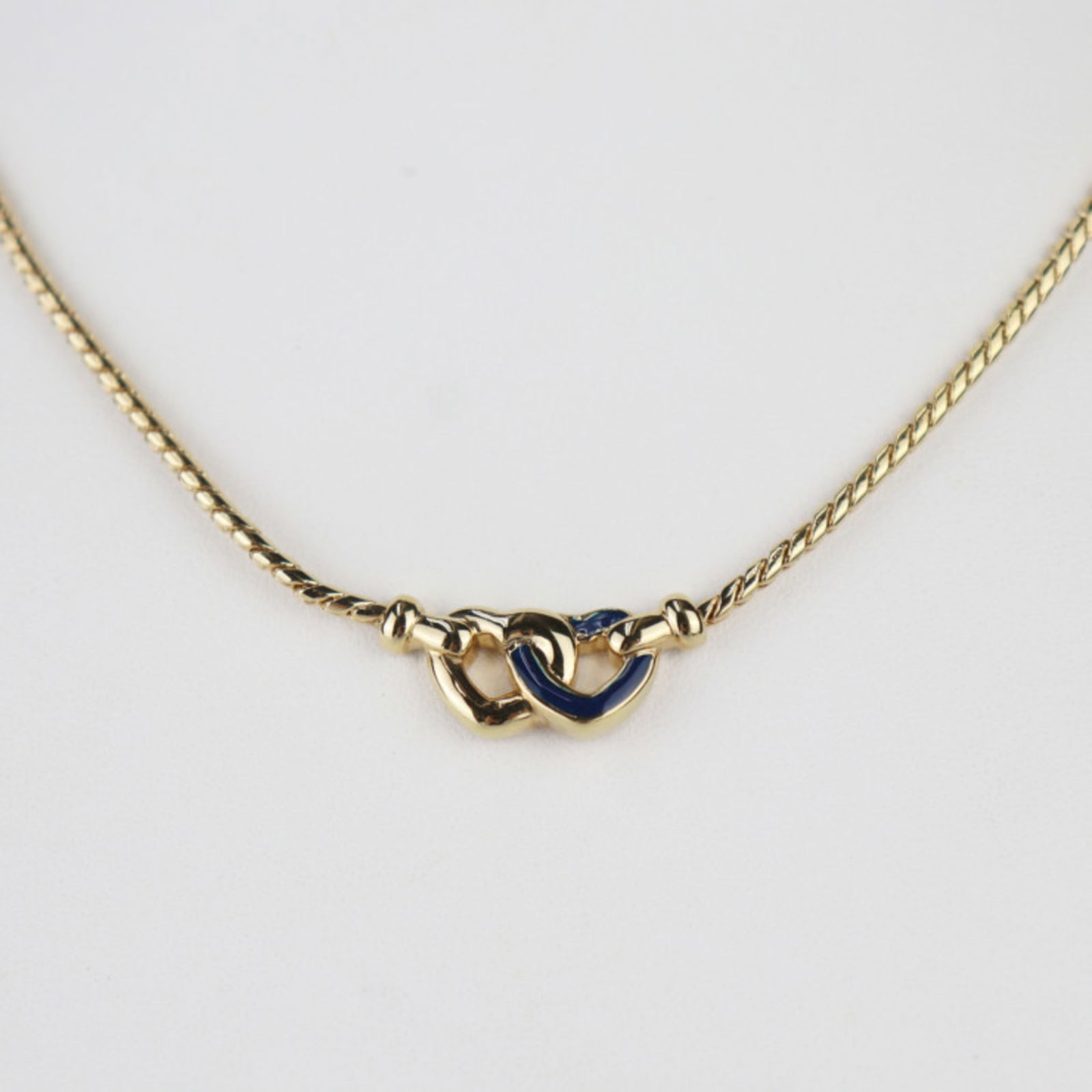 Choker Christian Dior Double Heart Necklace Metal Gold Navy: Choker Christian Dior Double Heart Necklace Metal Gold Navy This listing features Choker Christian Dior Double Heart Necklace Metal Gold Navy. Item specifics are provided below. Item Specifics: Brand: