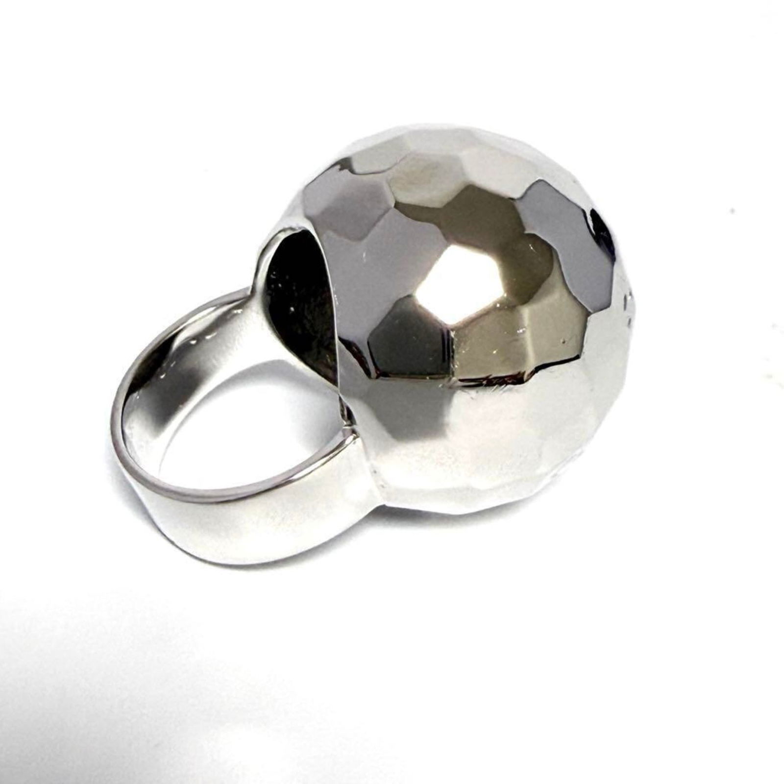 Silver Chanel Band Ring - 3