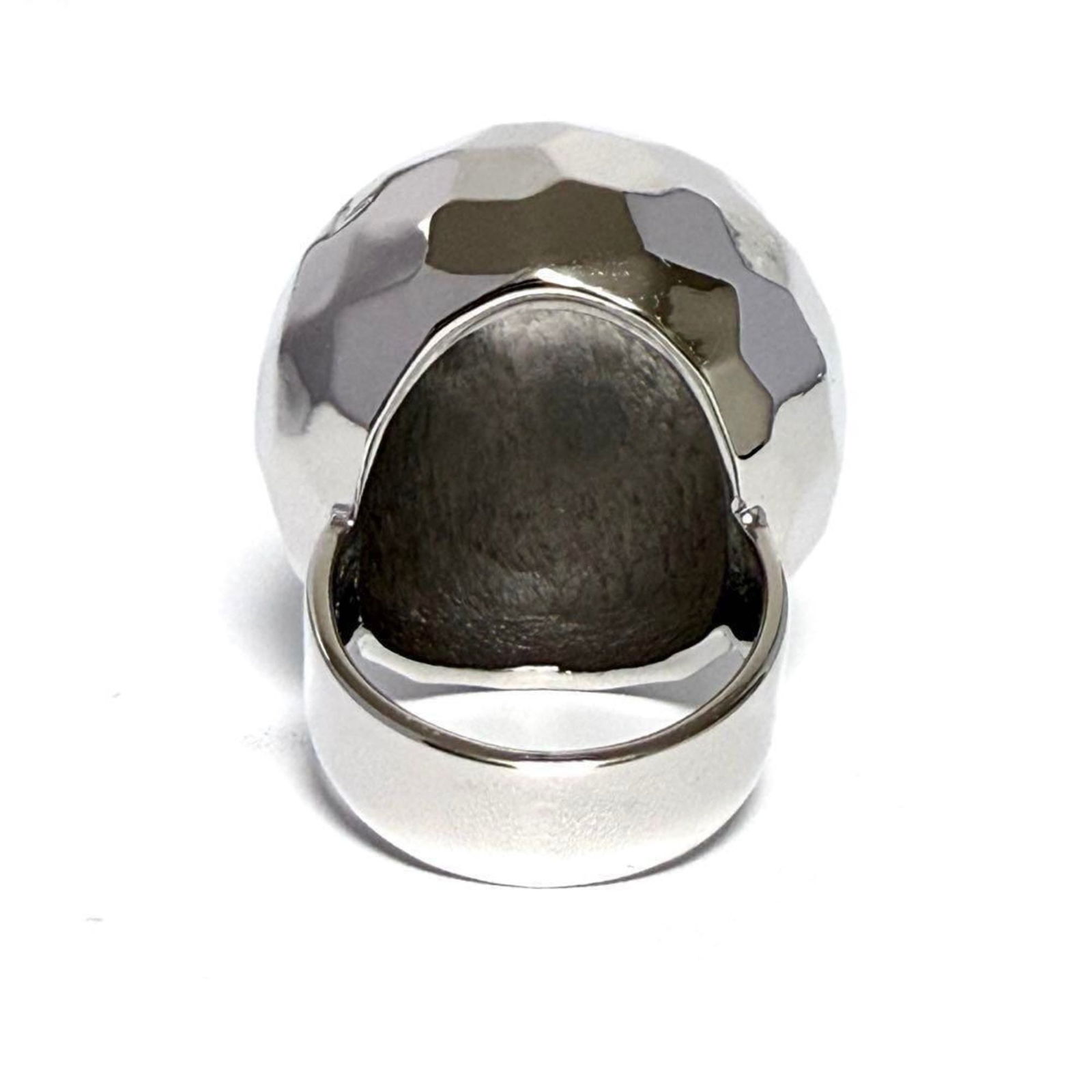 Silver Chanel Band Ring - 5