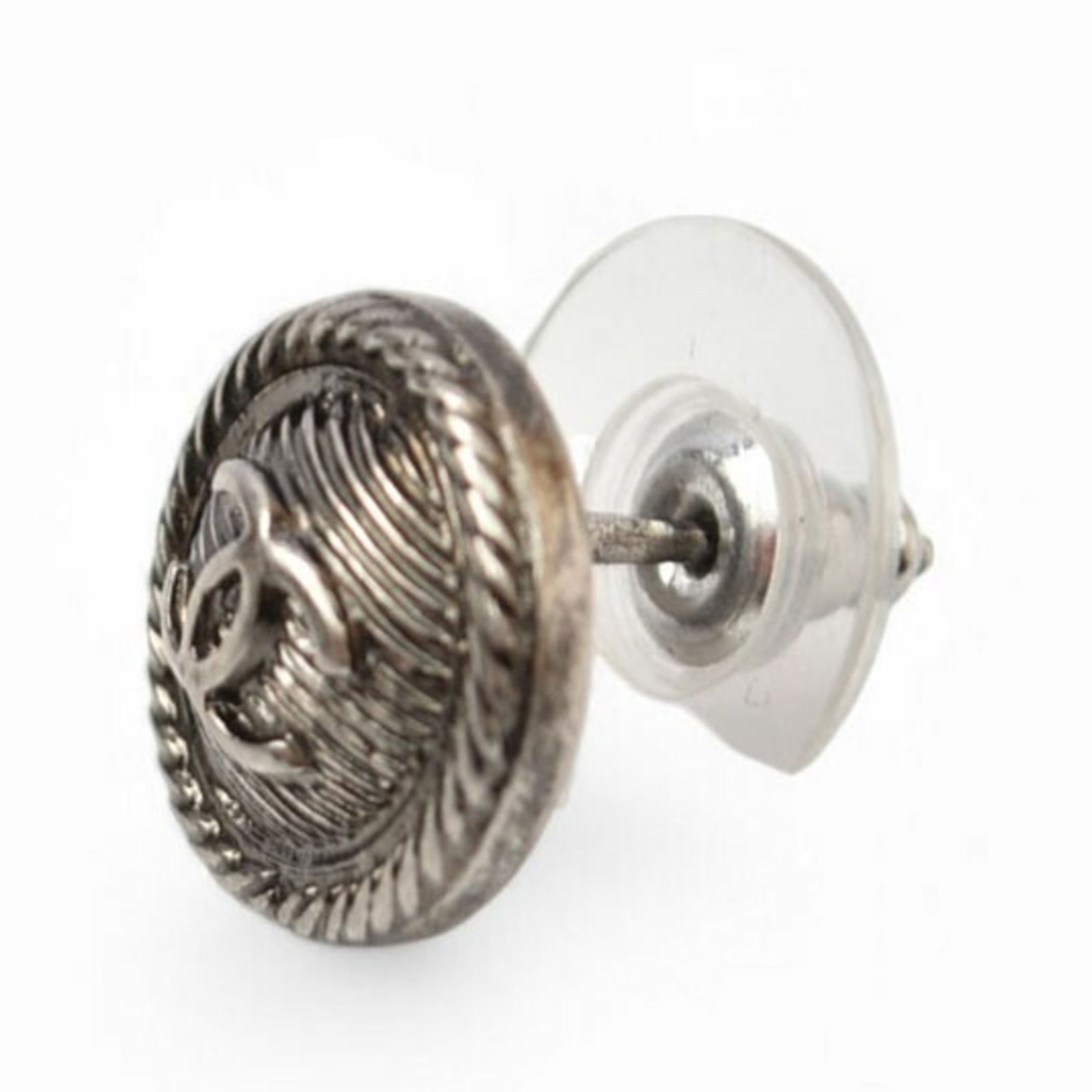 Plating Chanel Stud Earrings Gold - 3