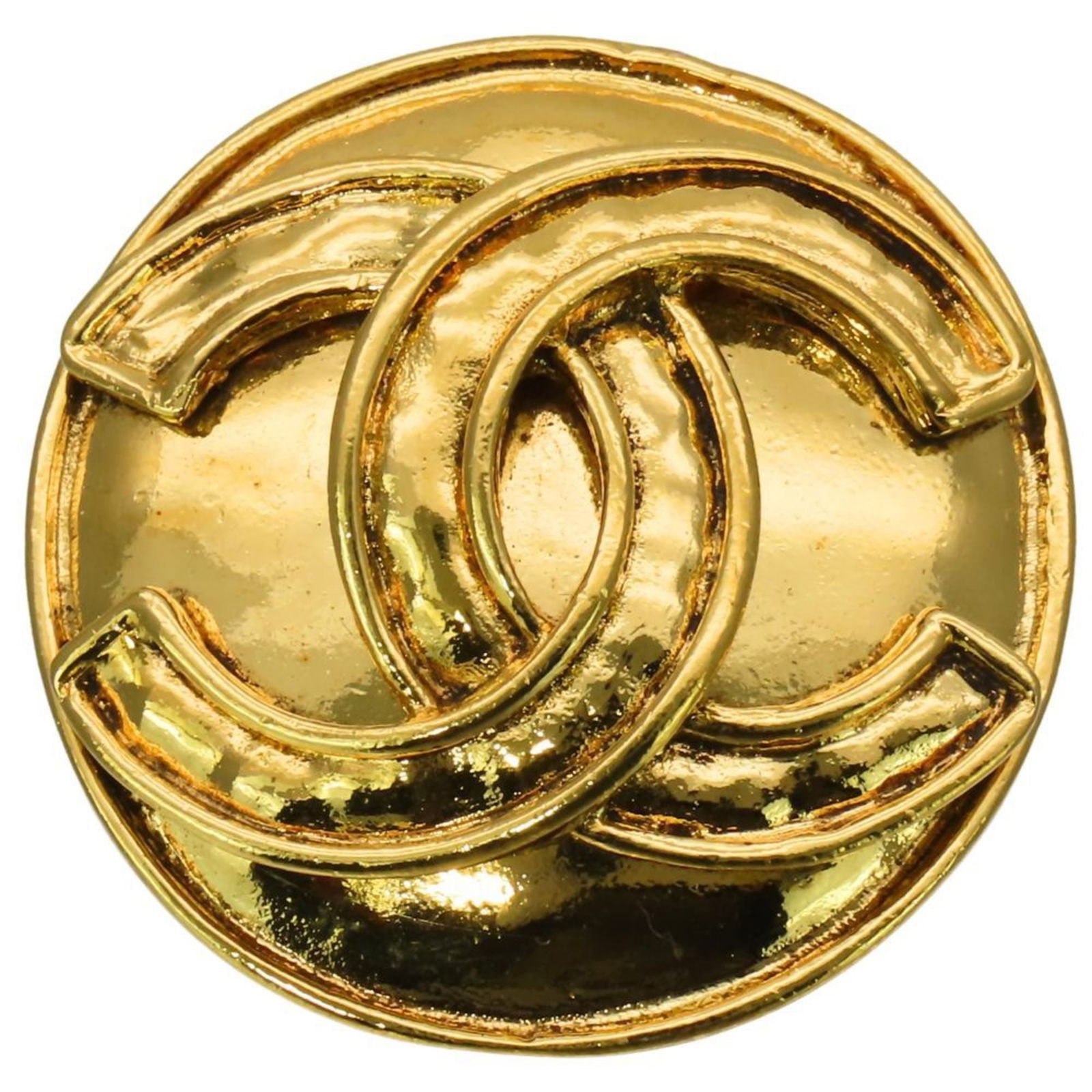 Metal Chanel Brooch: Metal Chanel Brooch This listing features Metal Chanel Brooch. Item specifics are provided below. Item Specifics: Brand: Chanel Type: Brooch Gender: Women Material: Metal Color: Gold Size (Hxwxd):
